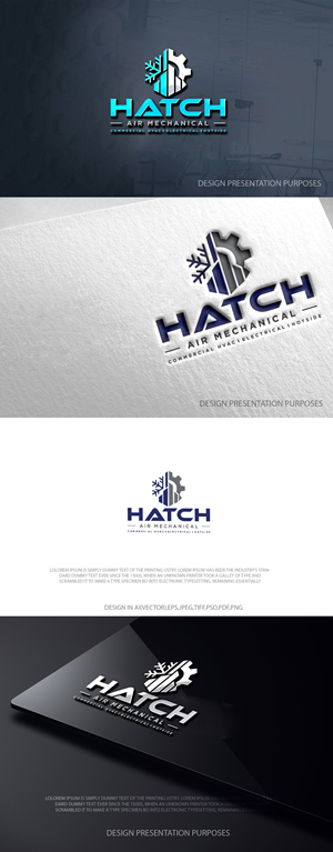Logo Design by zebronicgraphic for Hatch Air Mechanical | Design: #37554623