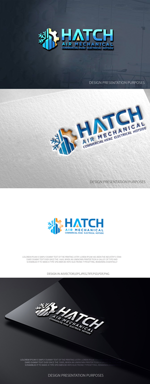 Logo Design by zebronicgraphic for Hatch Air Mechanical | Design: #37554625