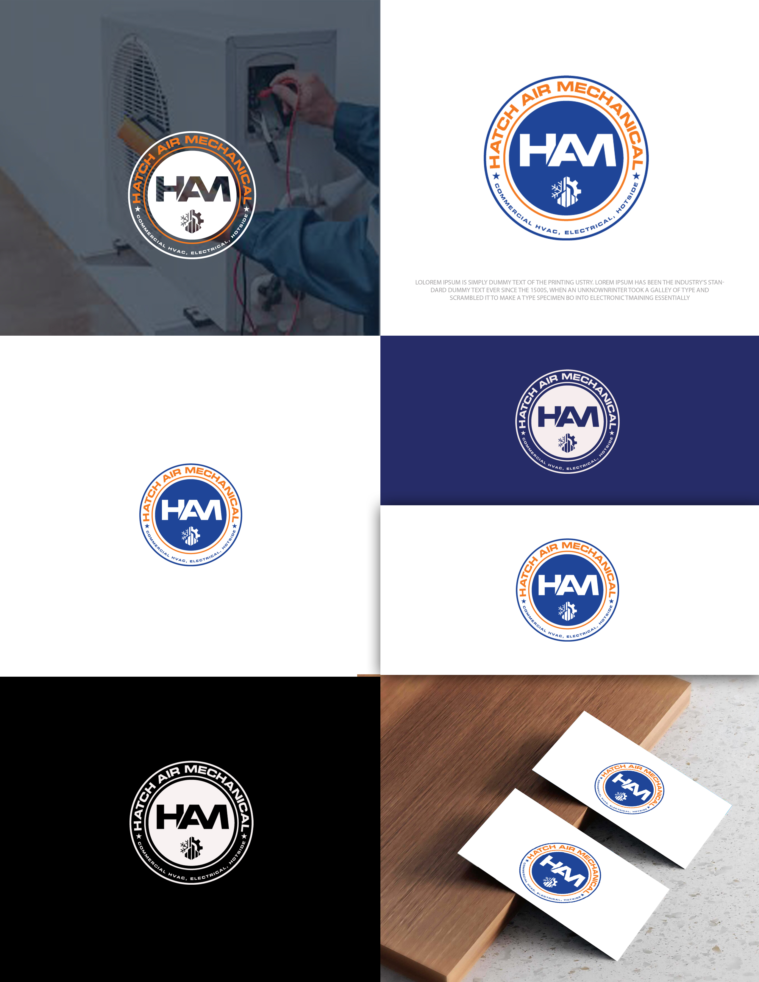 Logo Design by zebronicgraphic for Hatch Air Mechanical | Design #37554626