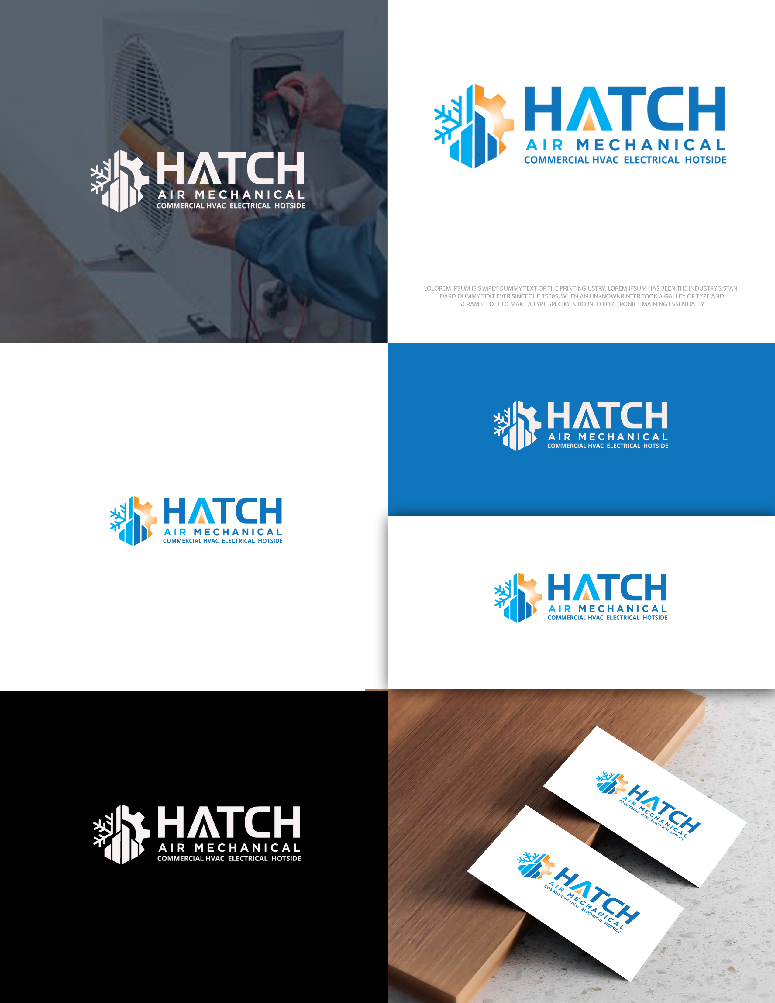 Logo Design by zebronicgraphic for Hatch Air Mechanical | Design #37554628