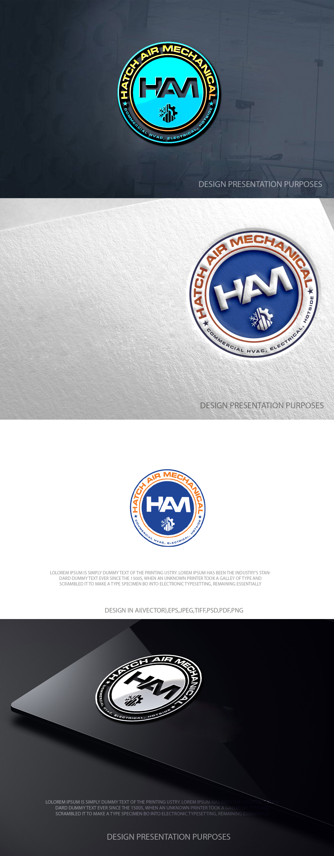 Logo Design by zebronicgraphic for Hatch Air Mechanical | Design #37554629