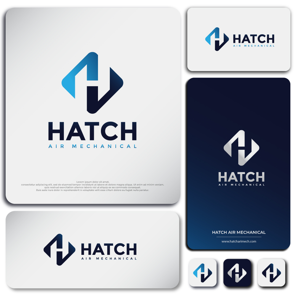 Logo Design by ipadipad for Hatch Air Mechanical | Design #37654374