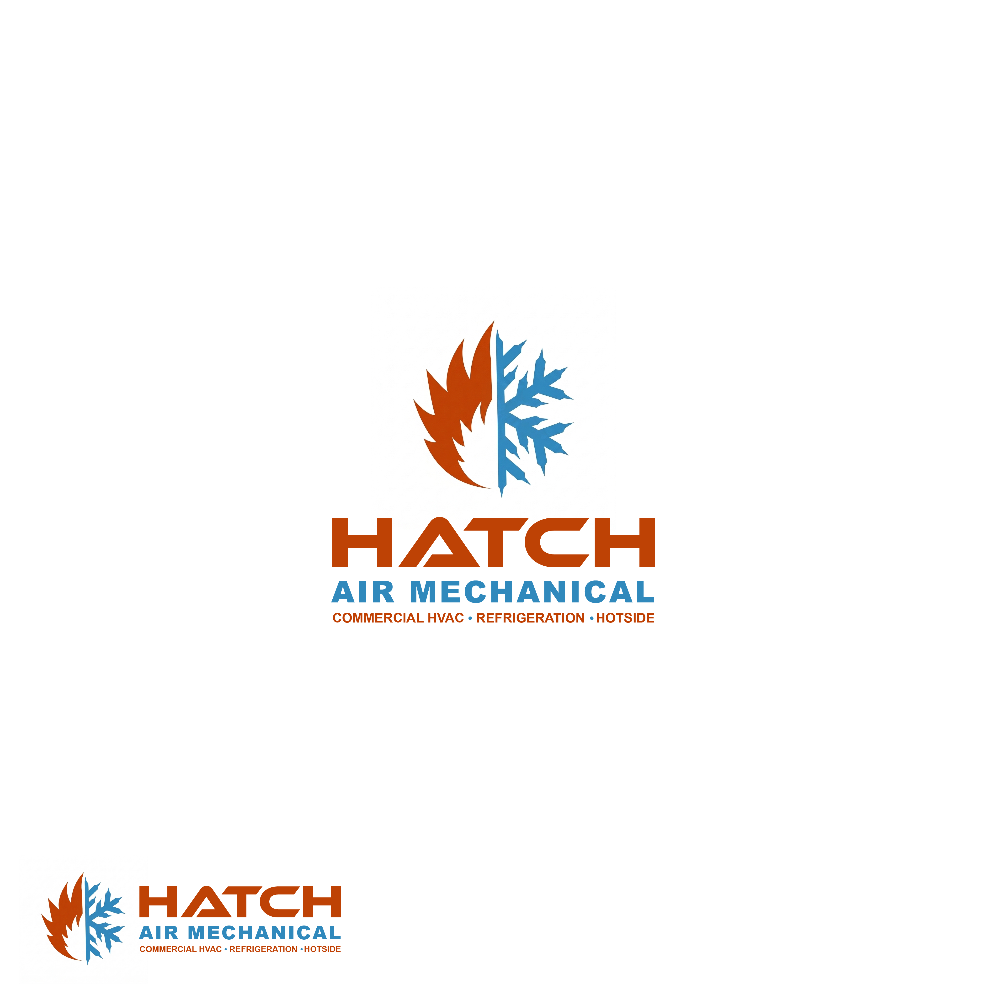Logo Design by Bushra141 for Hatch Air Mechanical | Design #37561917