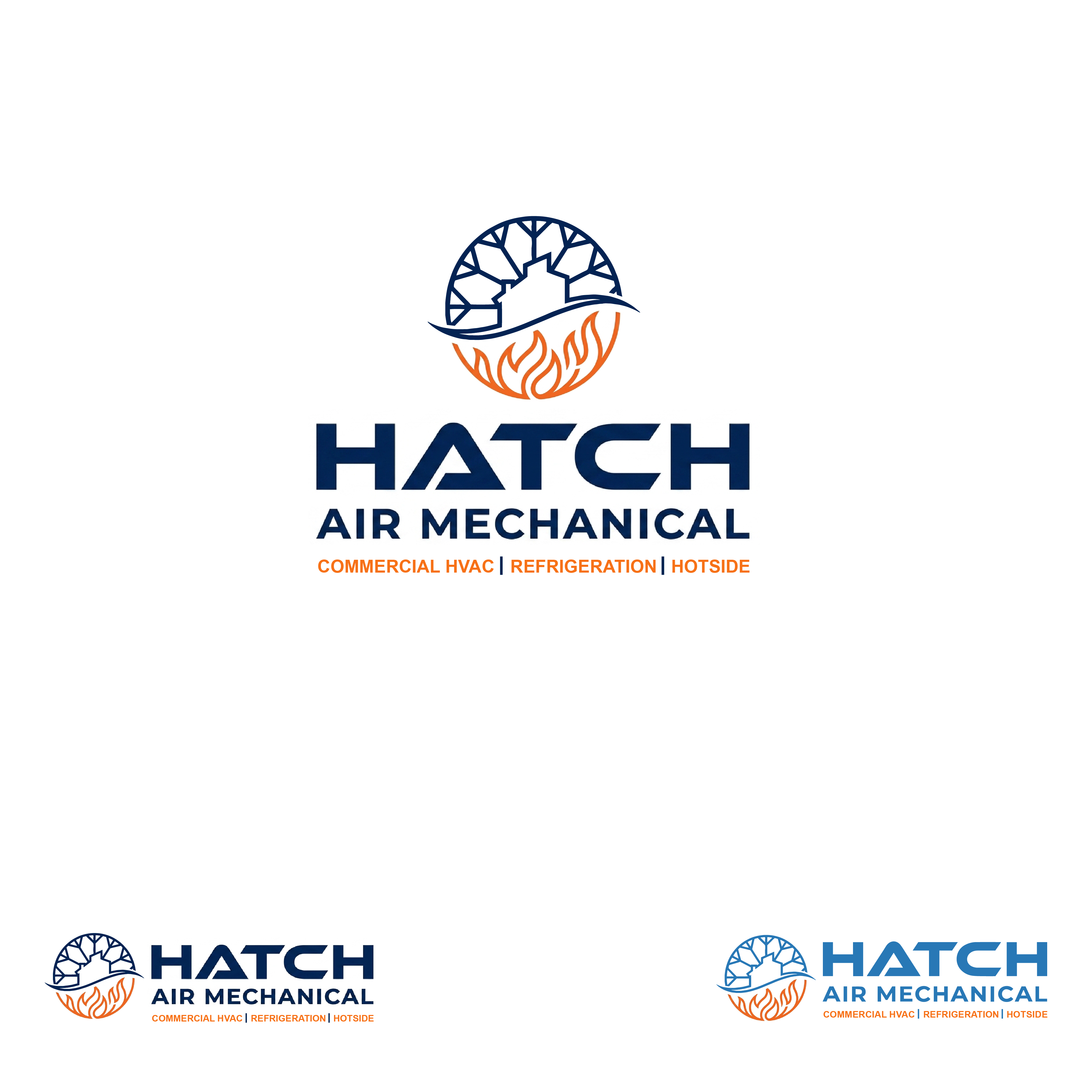Logo Design by Bushra141 for Hatch Air Mechanical | Design #37561919