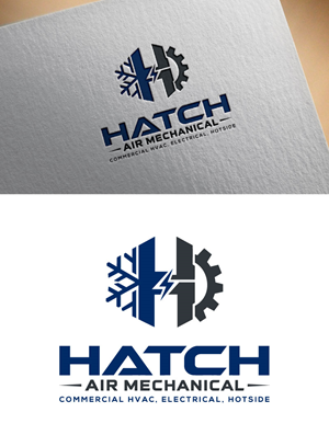 Logo Design by Chanel graphics for Hatch Air Mechanical | Design: #37550991