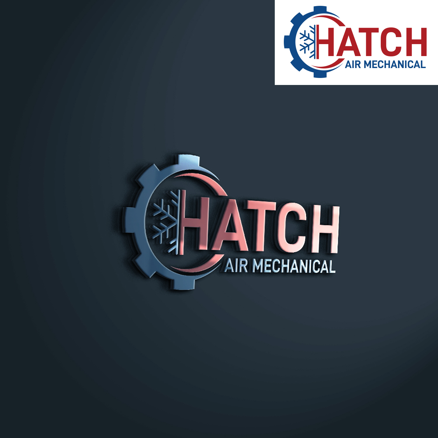 Logo Design by EnaGraph for Hatch Air Mechanical | Design #37550910