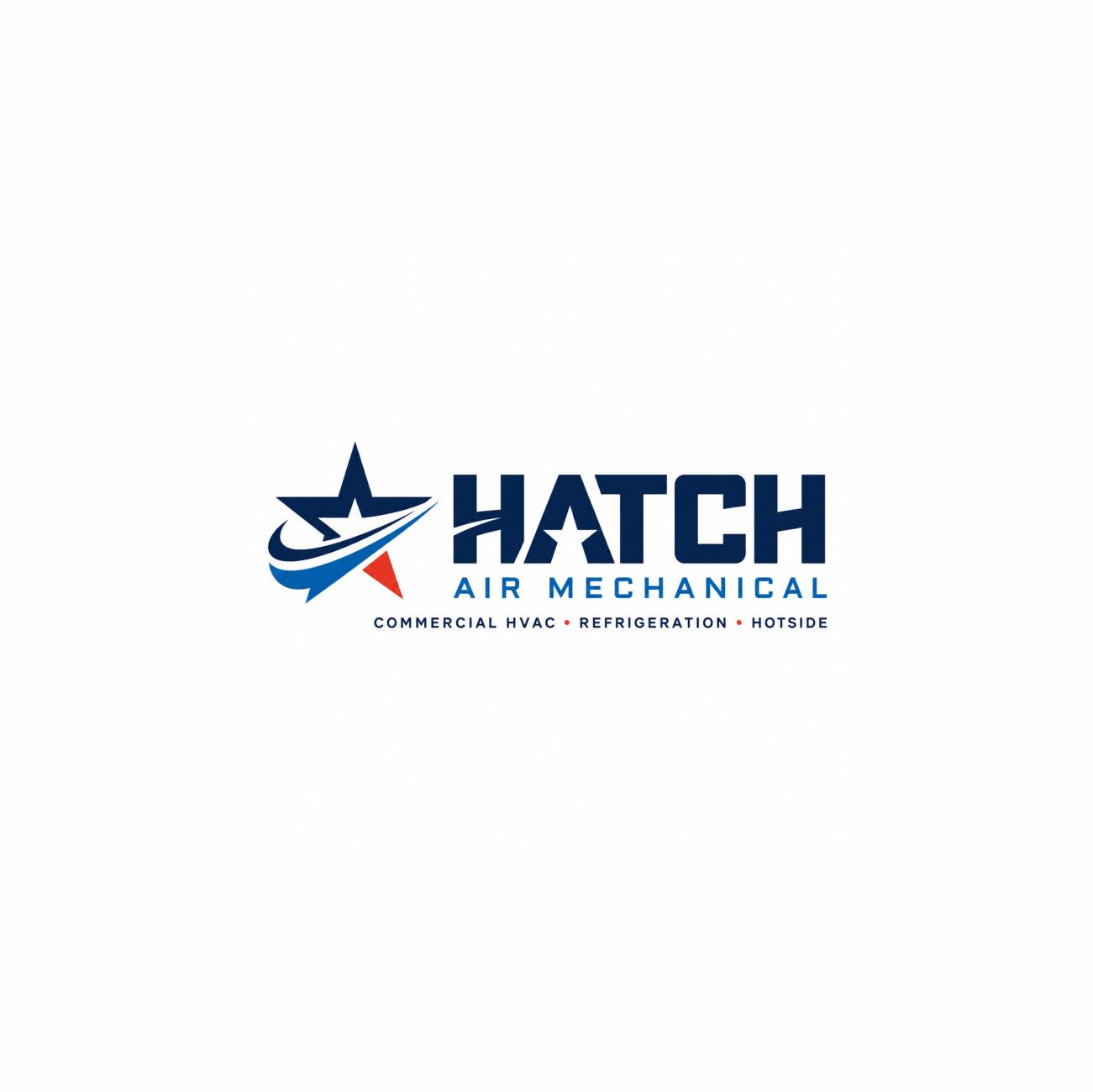 Logo Design by ALPHA_CREATION ? for Hatch Air Mechanical | Design #37648917