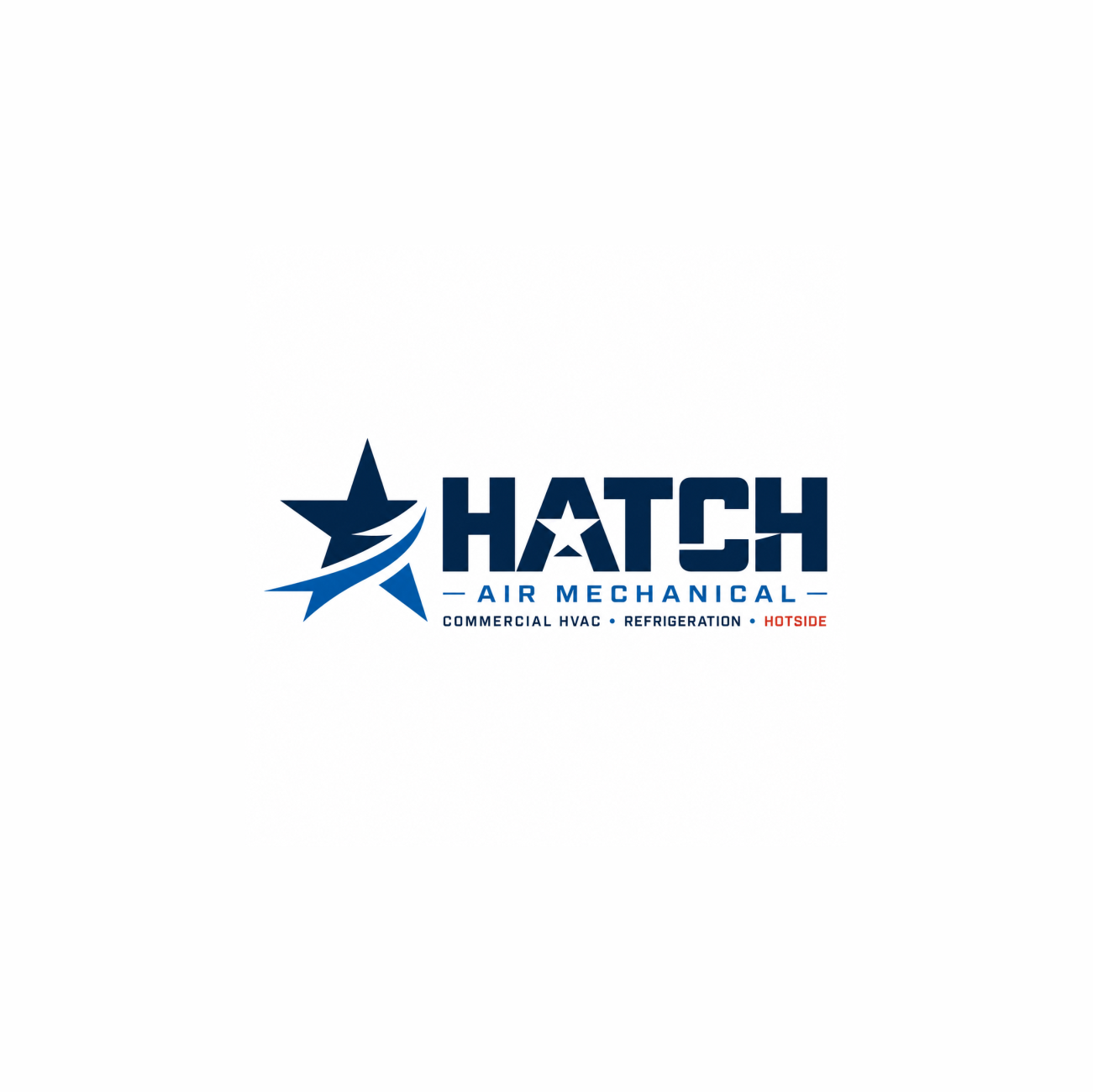 Logo Design by ALPHA_CREATION ? for Hatch Air Mechanical | Design #37648918