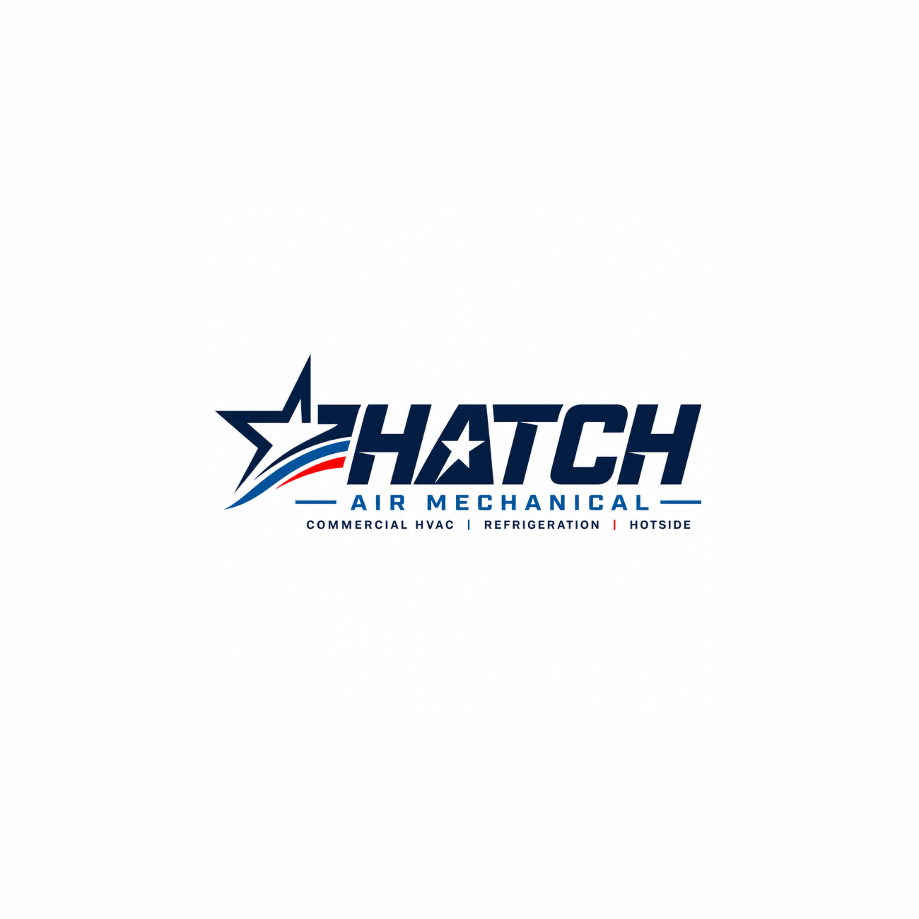 Logo Design by ALPHA_CREATION ? for Hatch Air Mechanical | Design #37648920