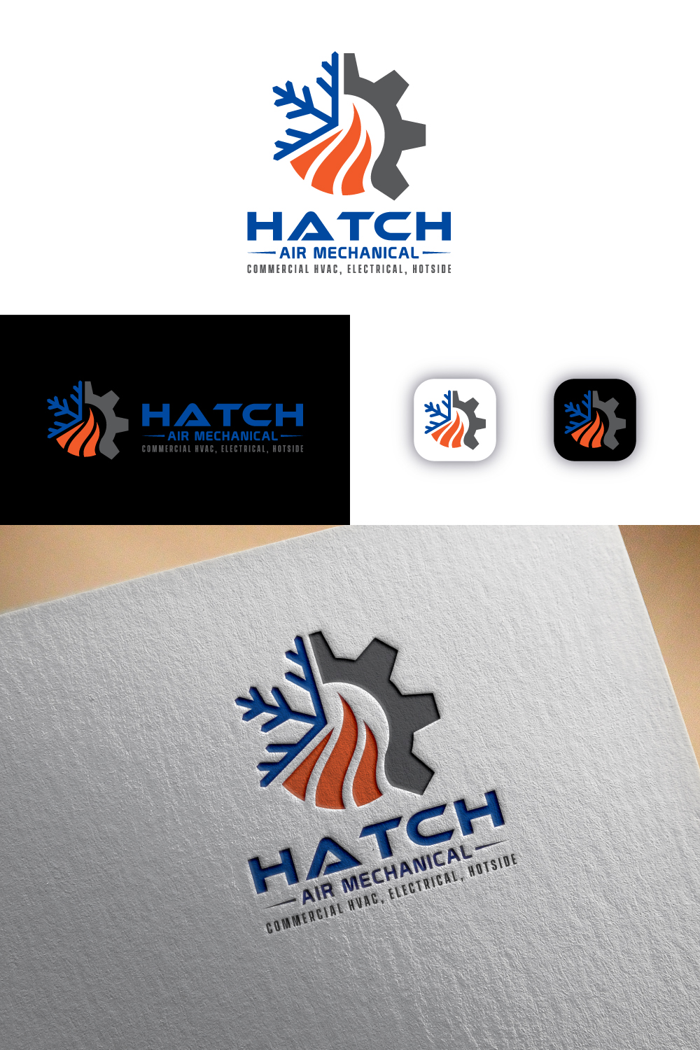 Logo Design by designA78 for Hatch Air Mechanical | Design #37550678