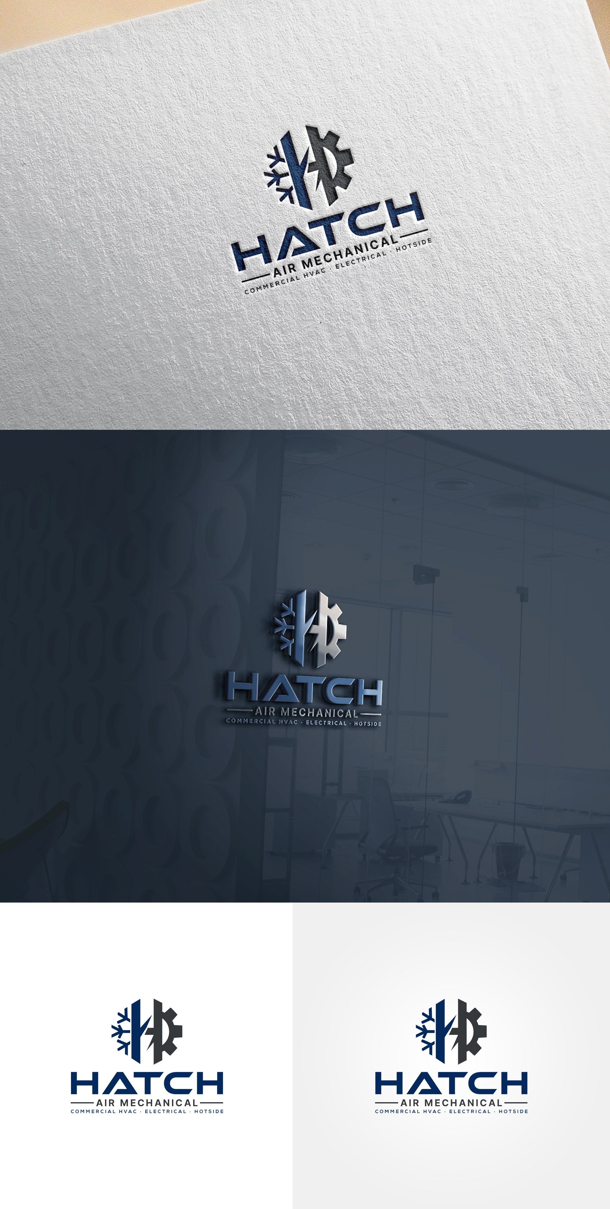 Logo Design by Soonia for Hatch Air Mechanical | Design #37548695