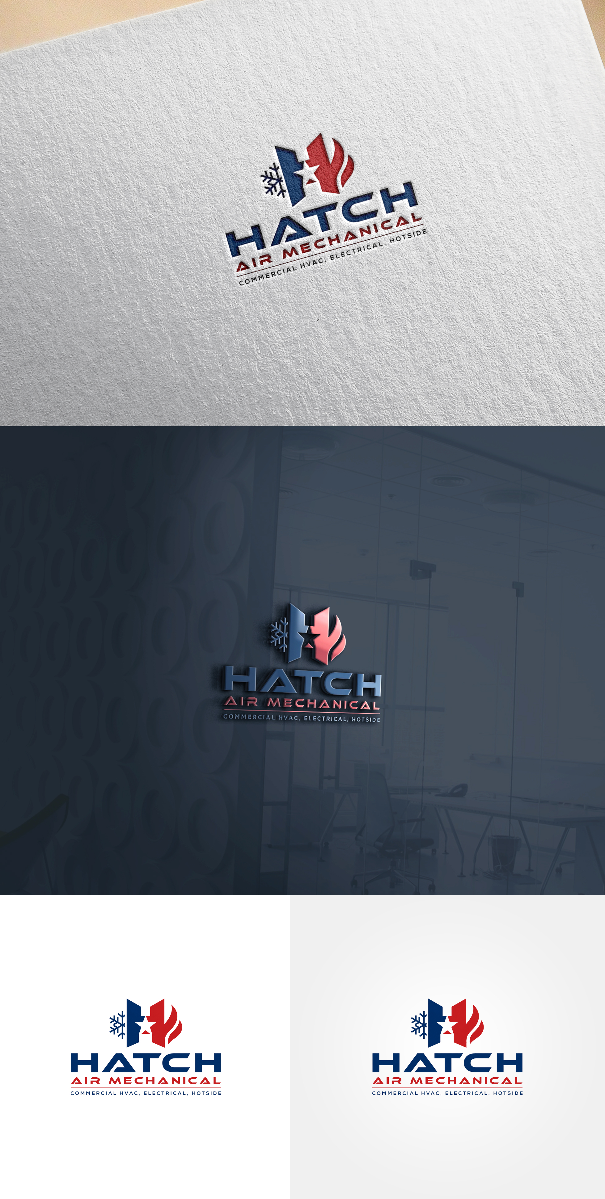 Logo Design by Soonia for Hatch Air Mechanical | Design #37548696
