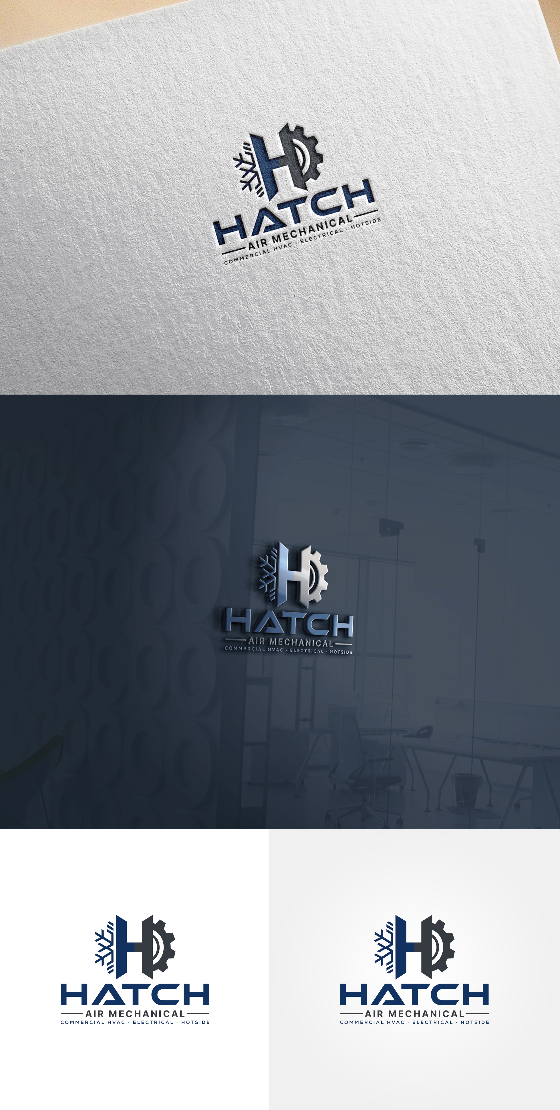 Logo Design by Soonia for Hatch Air Mechanical | Design #37548697