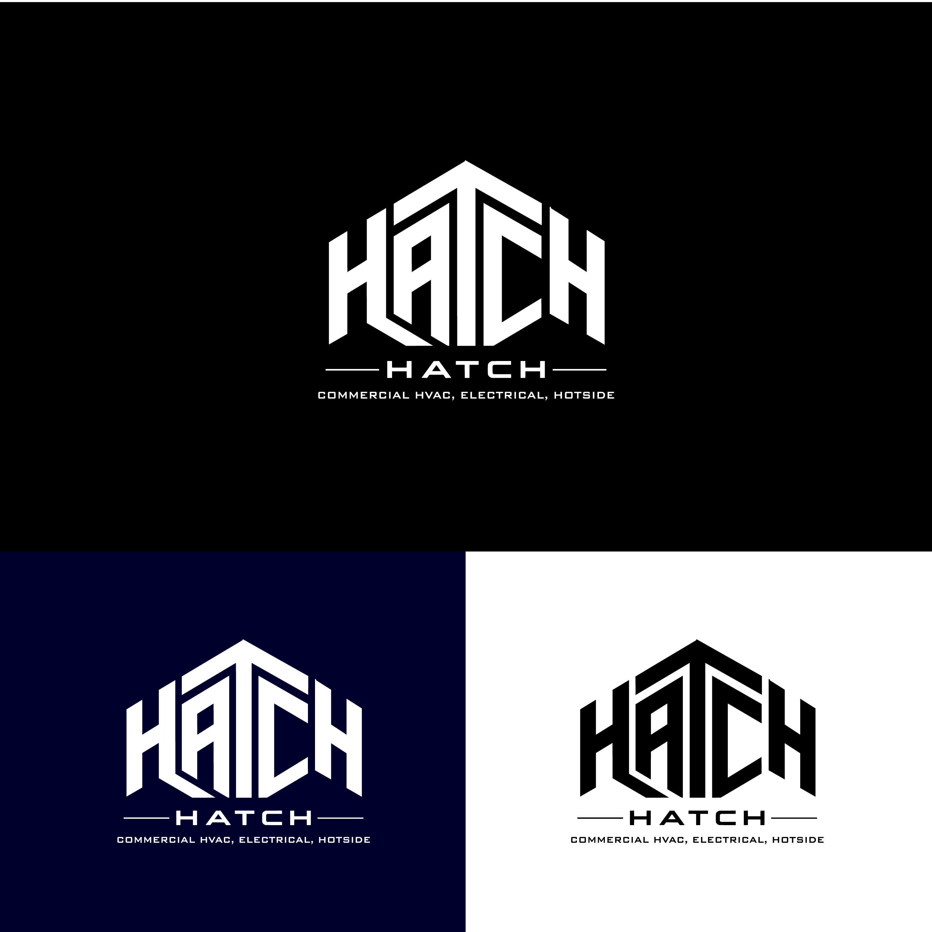 Logo Design by Loie for Hatch Air Mechanical | Design #37569960