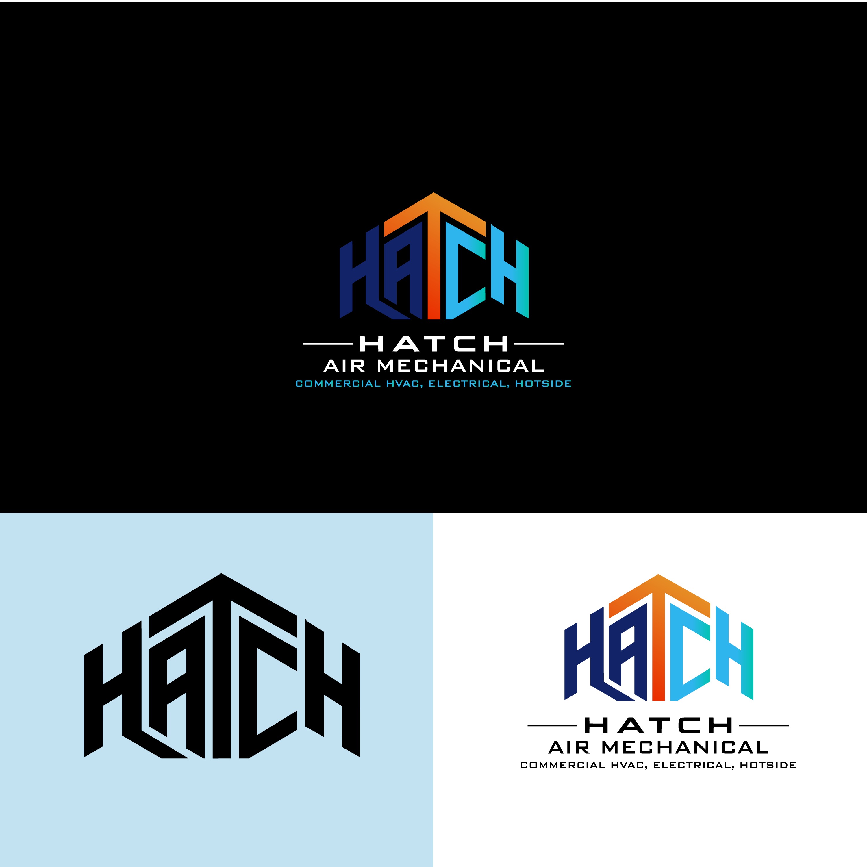 Logo Design by Loie for Hatch Air Mechanical | Design #37570010