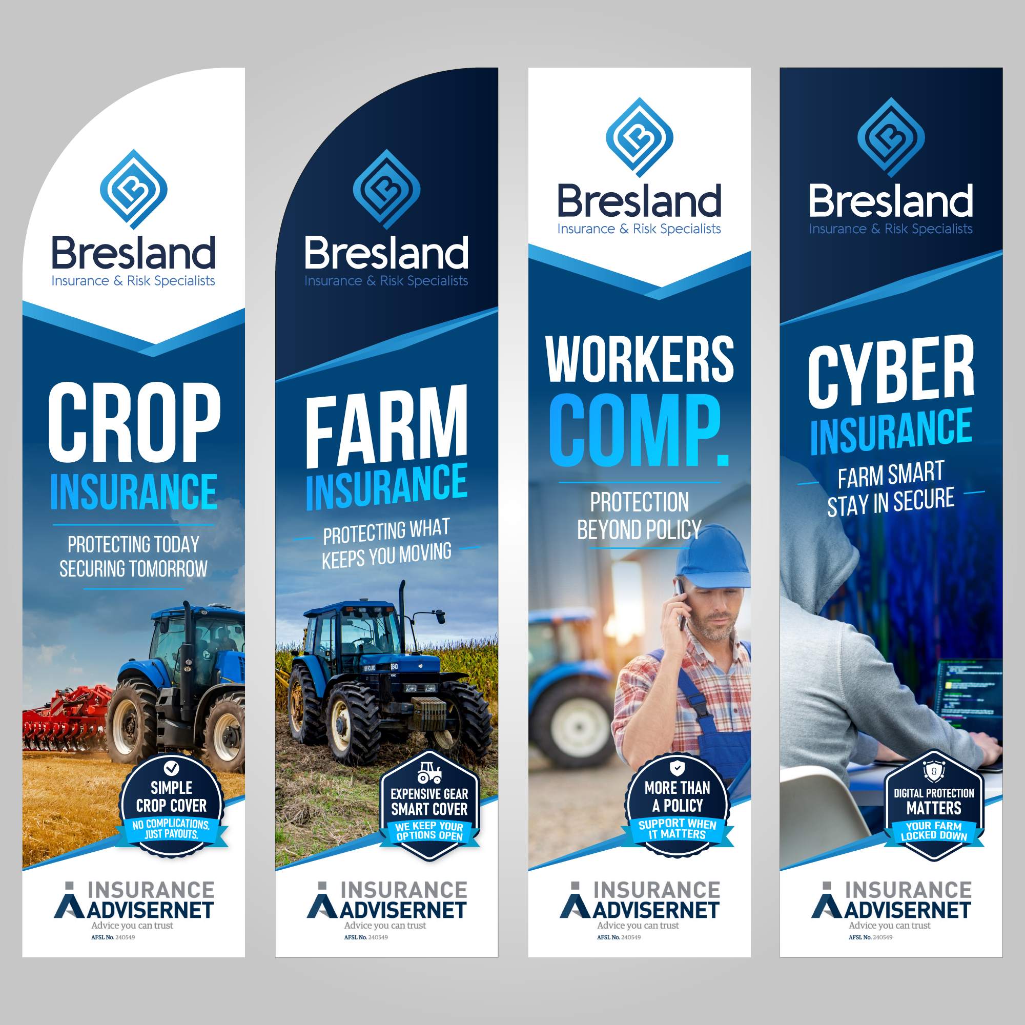 Graphic Design by Talha Baslik for Bresland Insurance & Risk Specialists | Design #37564568