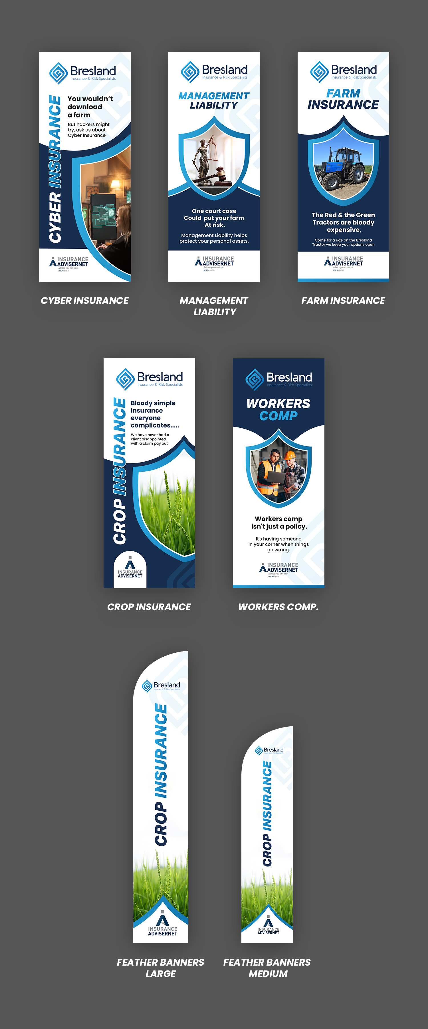 Graphic Design by debdesign for Bresland Insurance & Risk Specialists | Design #37561552