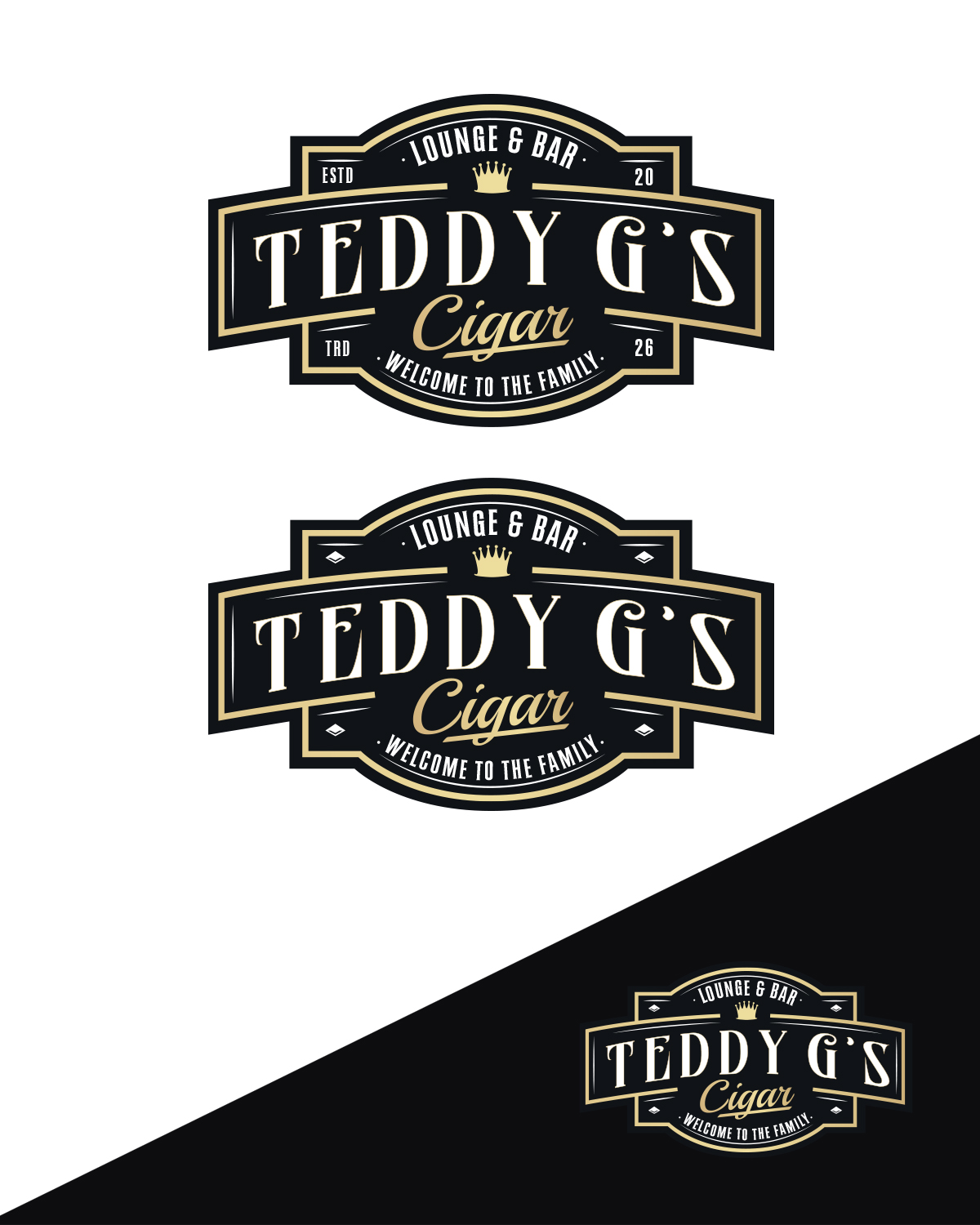 Diseño de Logo por StudioD™ para Teddy G's Cigar Lounge & Bar | Diseño #37559070