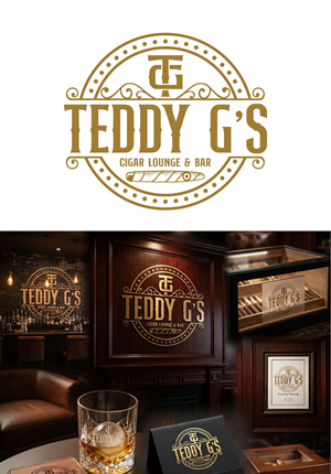 Logo Design by Thati Designs for Teddy G's Cigar Lounge & Bar | Design: #37561027