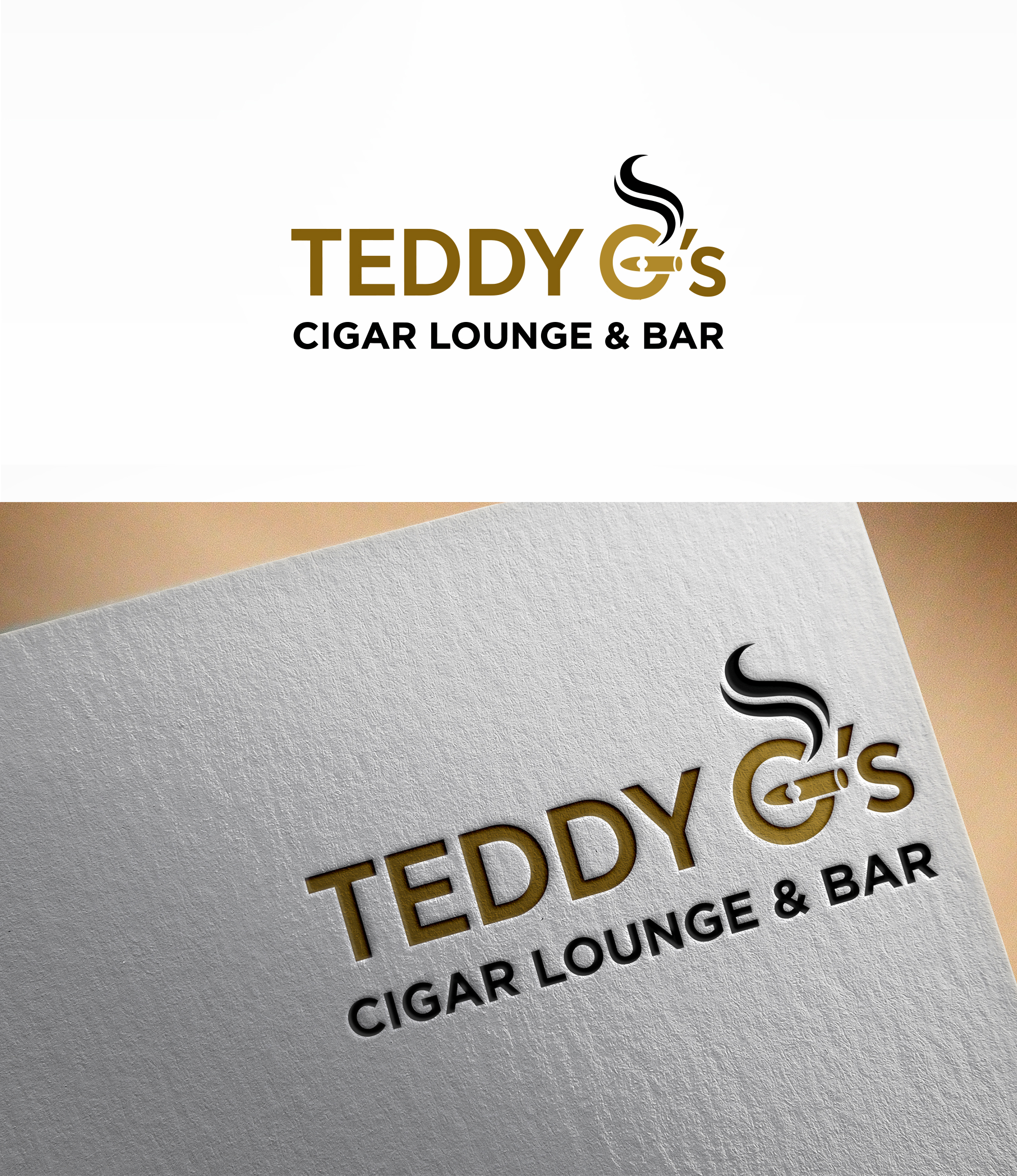 Design de Logo par Visionary Creations pour Teddy G's Cigar Lounge & Bar | Design #37562394