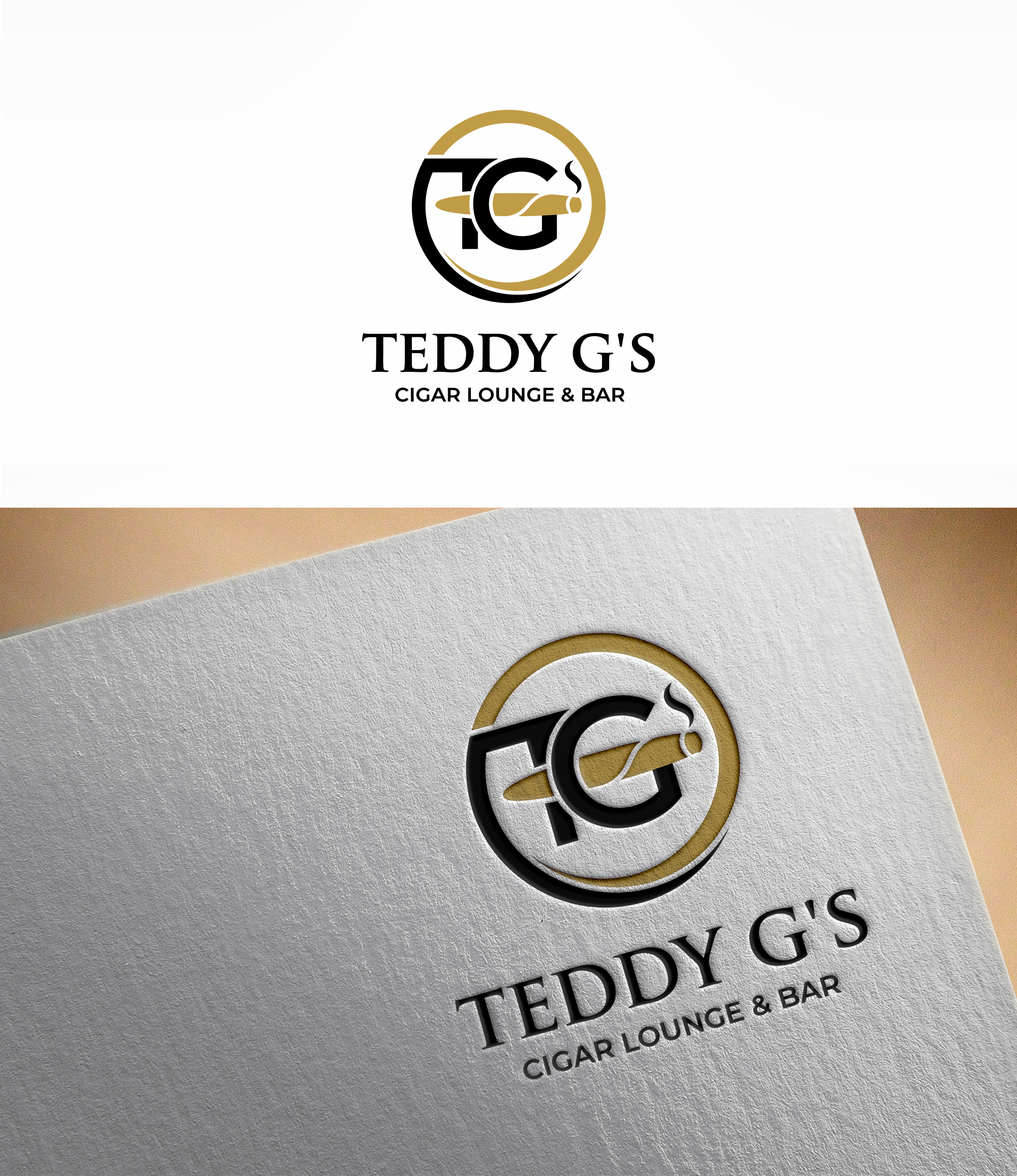Design de Logo par Visionary Creations pour Teddy G's Cigar Lounge & Bar | Design #37562396
