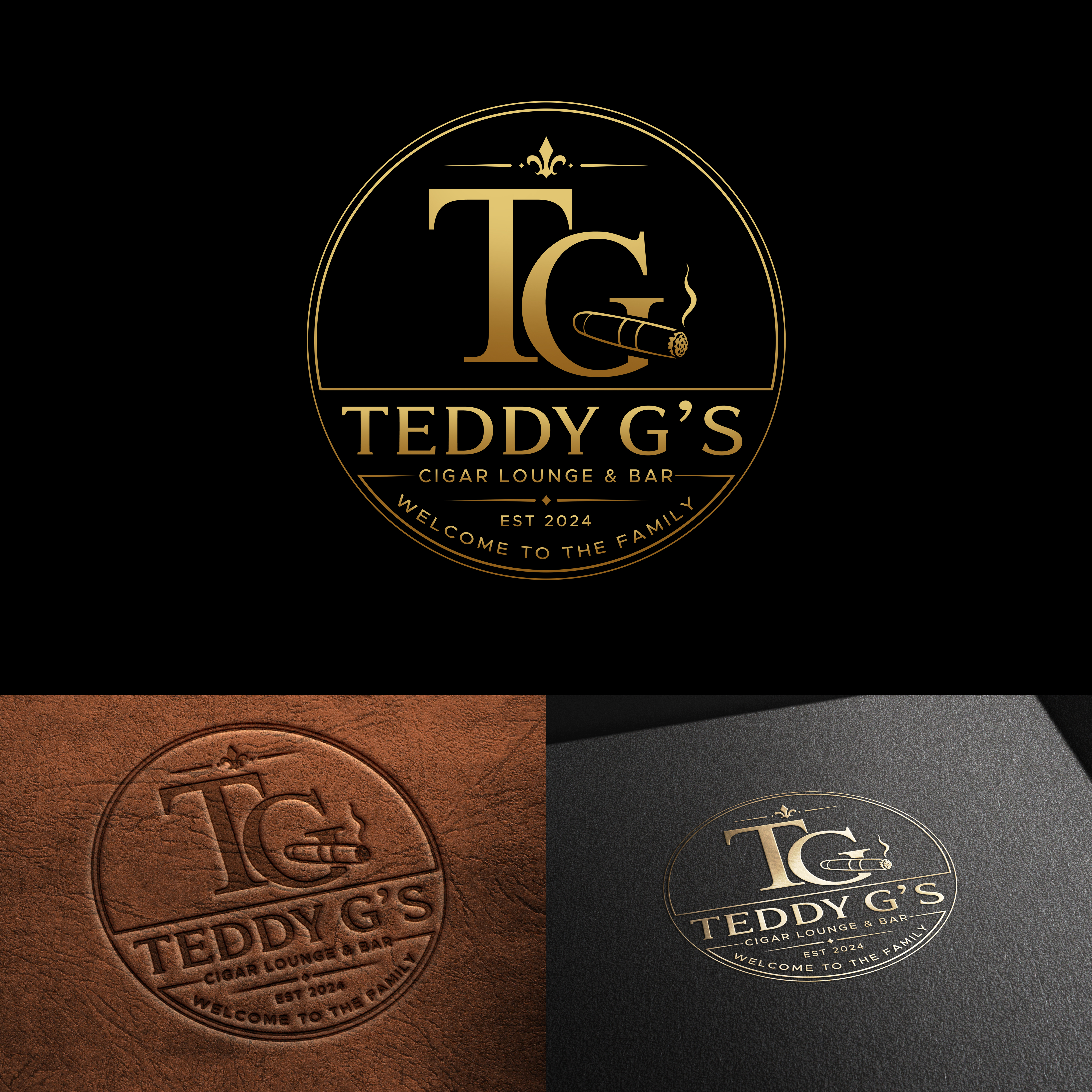 Logo Design by Alaeisnz for Teddy G's Cigar Lounge & Bar | Design #37566885