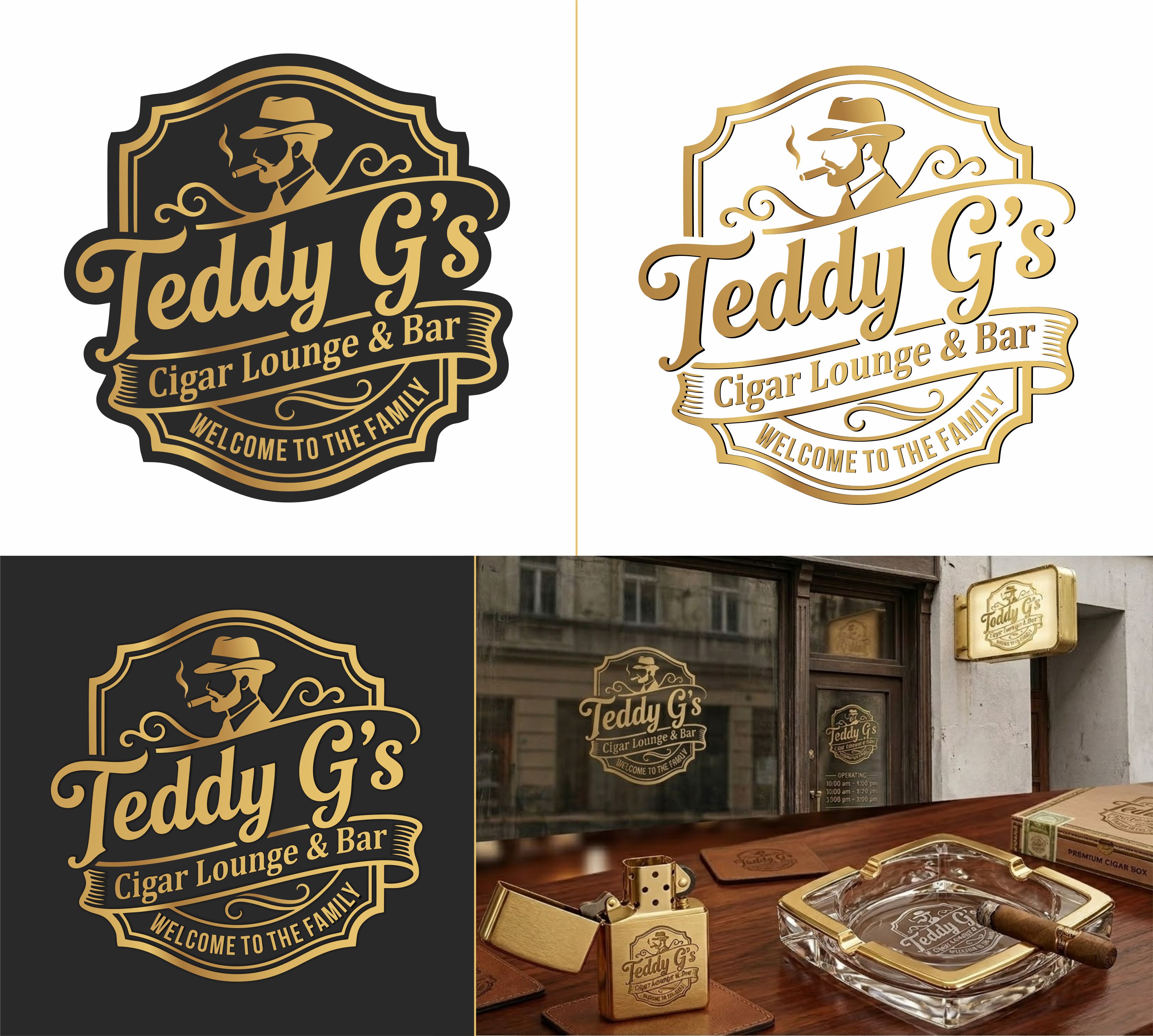 Design de Logo par Borago pour Teddy G's Cigar Lounge & Bar | Design #37570253