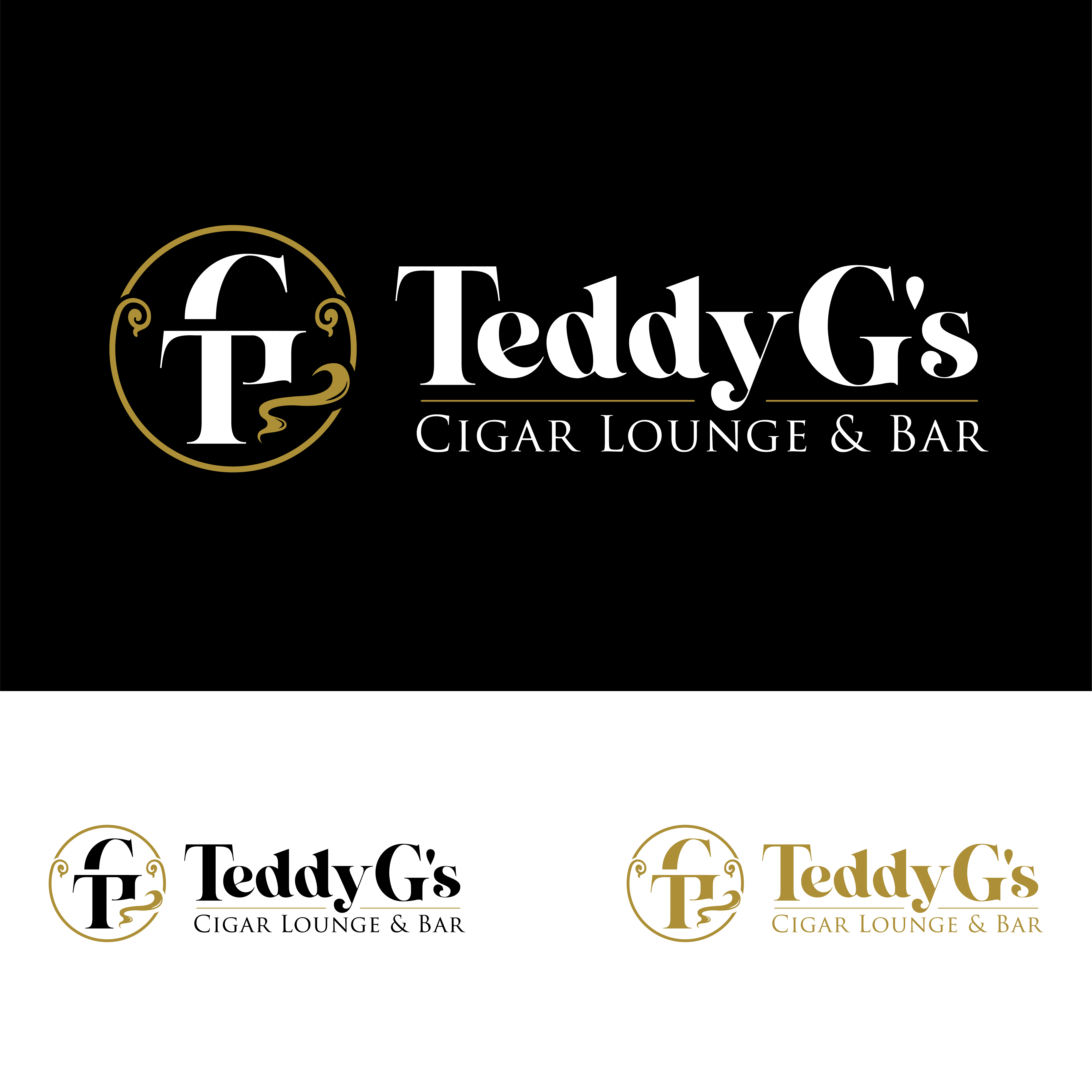 Diseño de Logo por John Mark Arts para Teddy G's Cigar Lounge & Bar | Diseño #37558549
