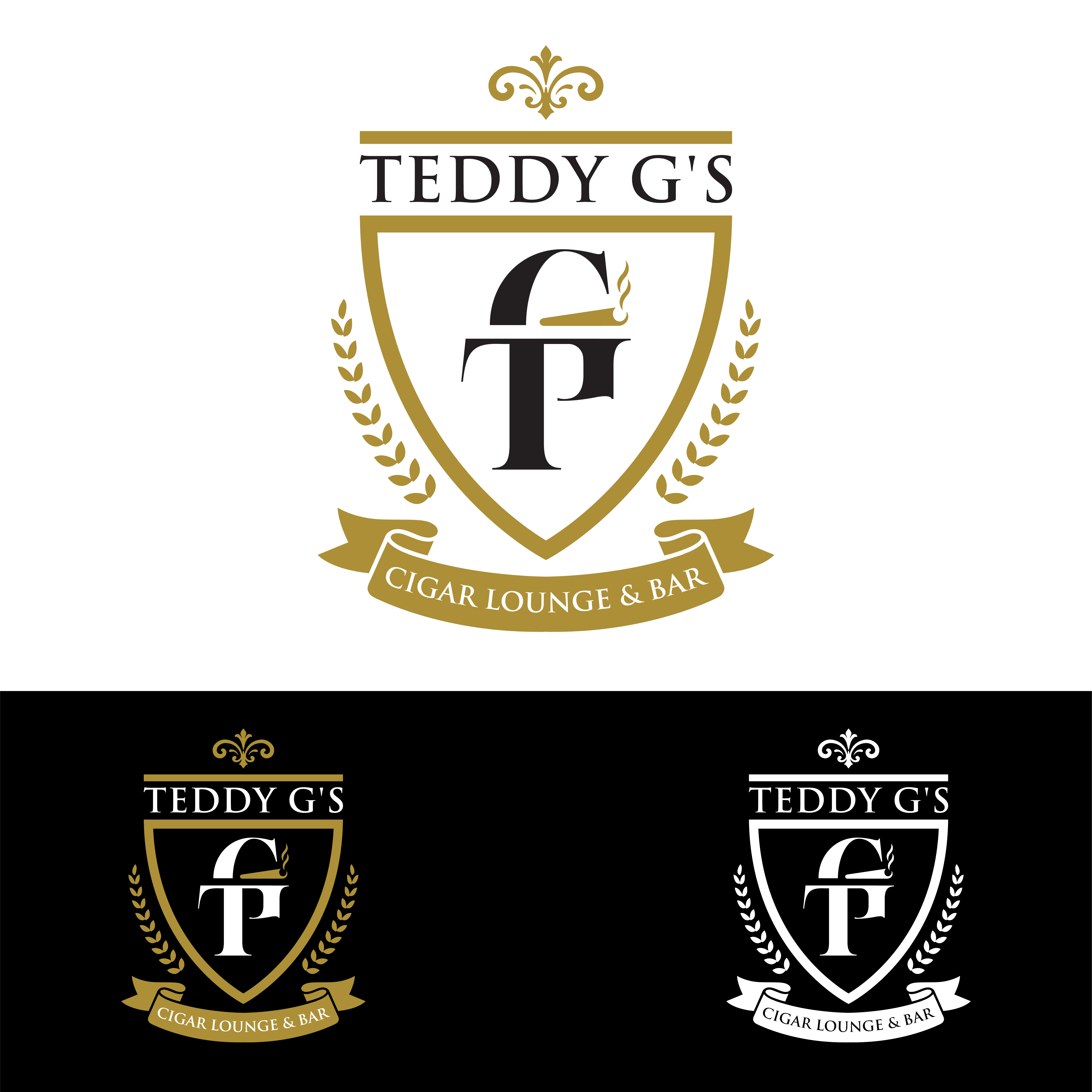 Diseño de Logo por John Mark Arts para Teddy G's Cigar Lounge & Bar | Diseño #37558817