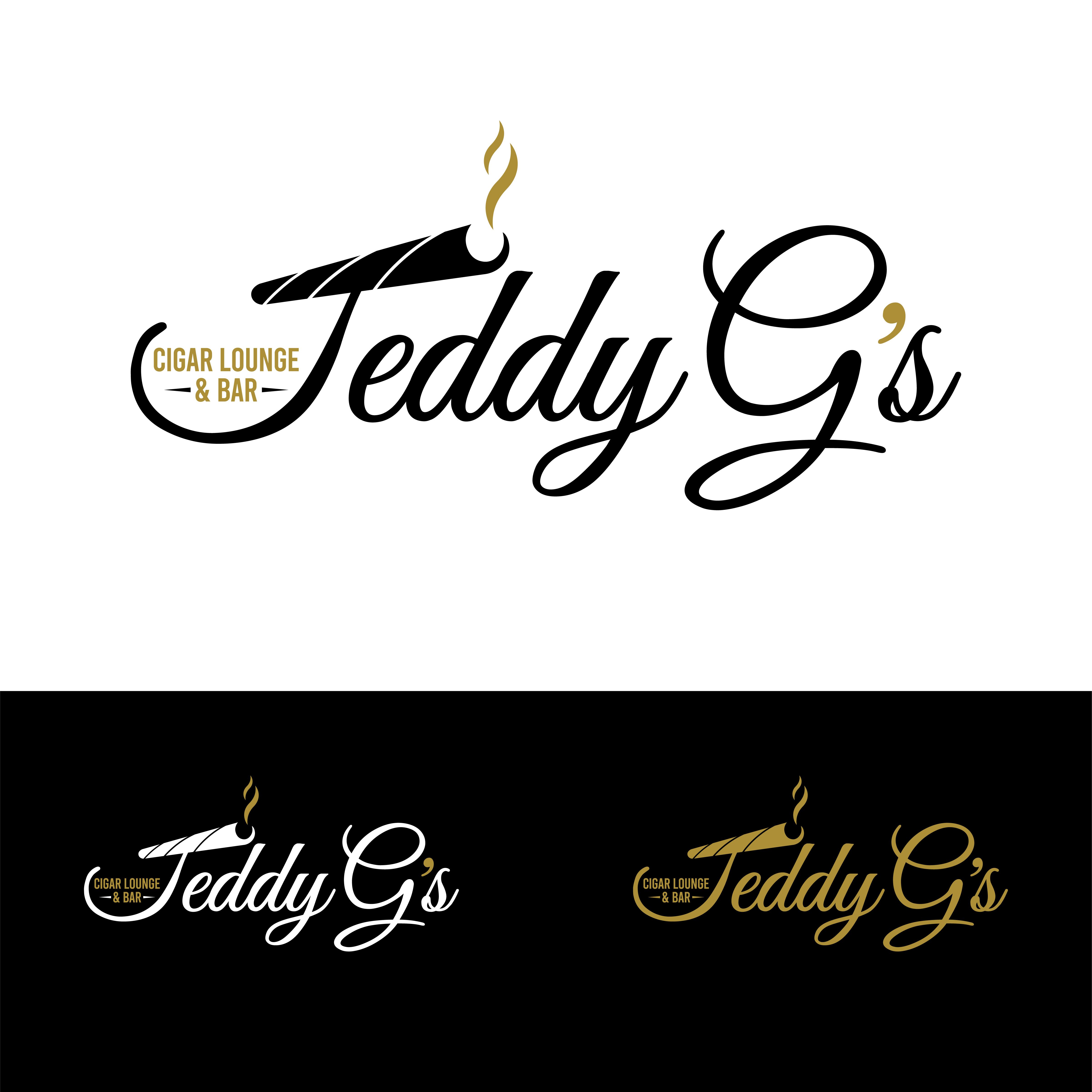 Design de Logo par John Mark Arts pour Teddy G's Cigar Lounge & Bar | Design #37558877