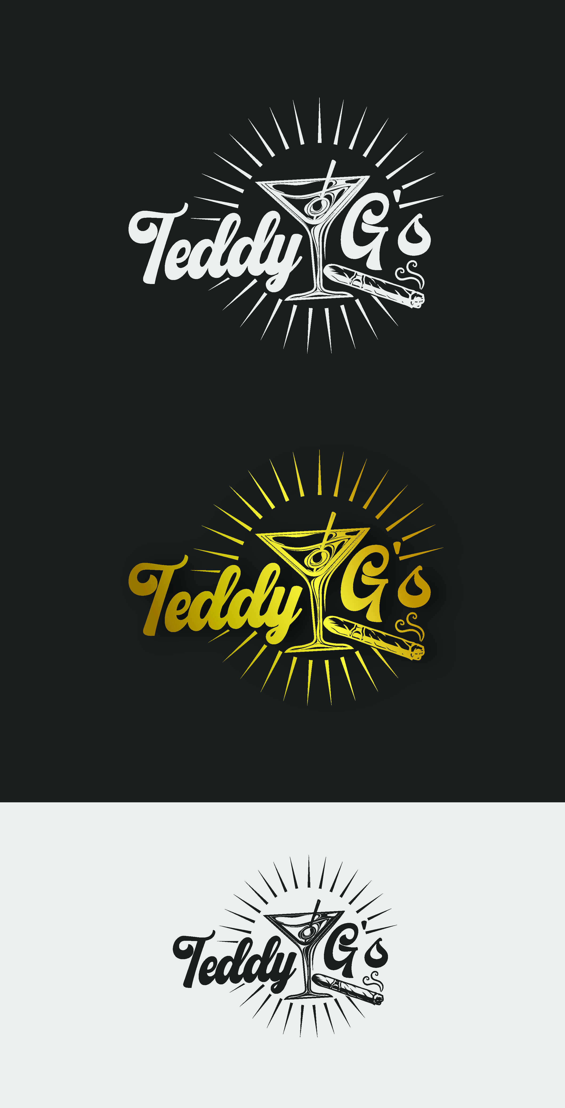Design de Logo par Yash4 pour Teddy G's Cigar Lounge & Bar | Design #37564085
