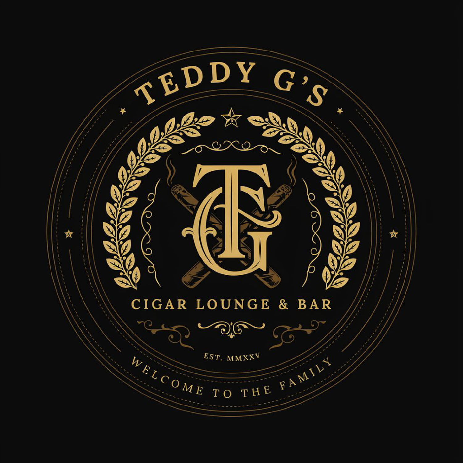 Logo Design by LPMG for Teddy G's Cigar Lounge & Bar | Design #37559012