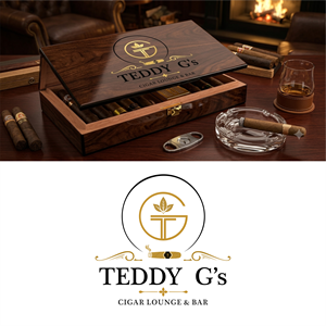 Logo Design by Permata for Teddy G's Cigar Lounge & Bar | Design: #37573006