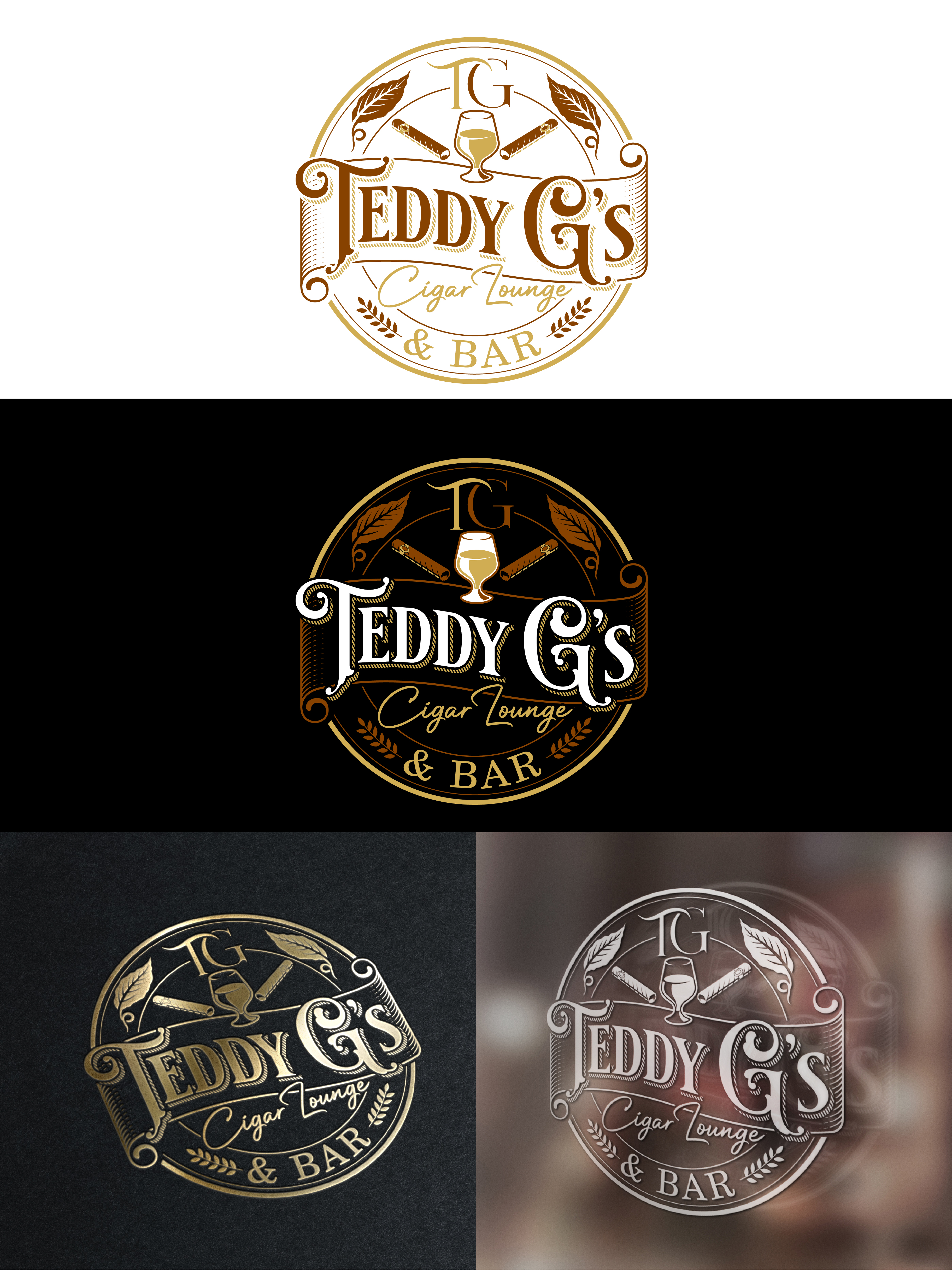 Design de Logo par Design_Brush pour Teddy G's Cigar Lounge & Bar | Design #37565408