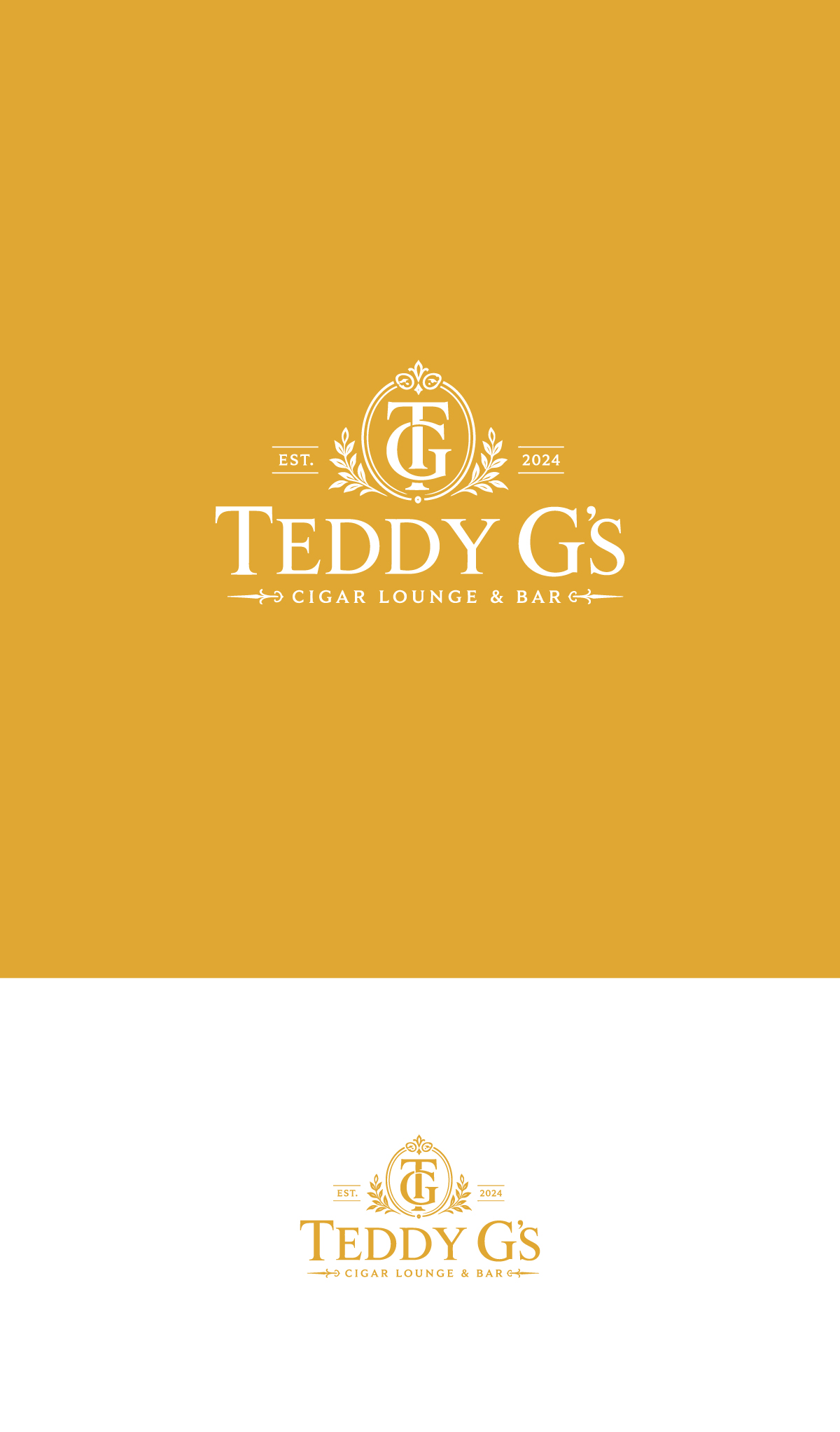 Logo Design by Nuvix for Teddy G's Cigar Lounge & Bar | Design #37571917