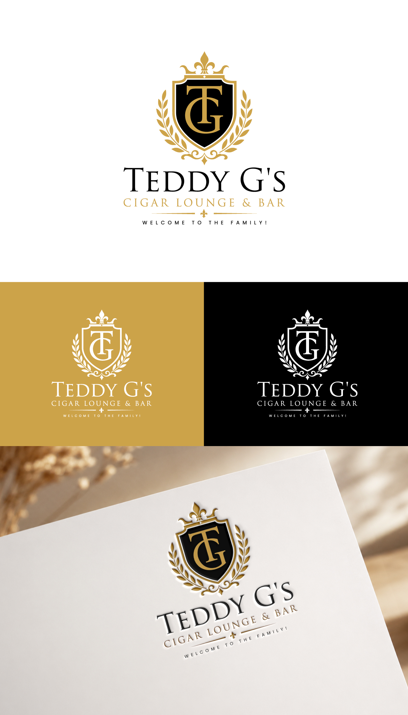 Logo Design by Oliver_Design for Teddy G's Cigar Lounge & Bar | Design #37558993