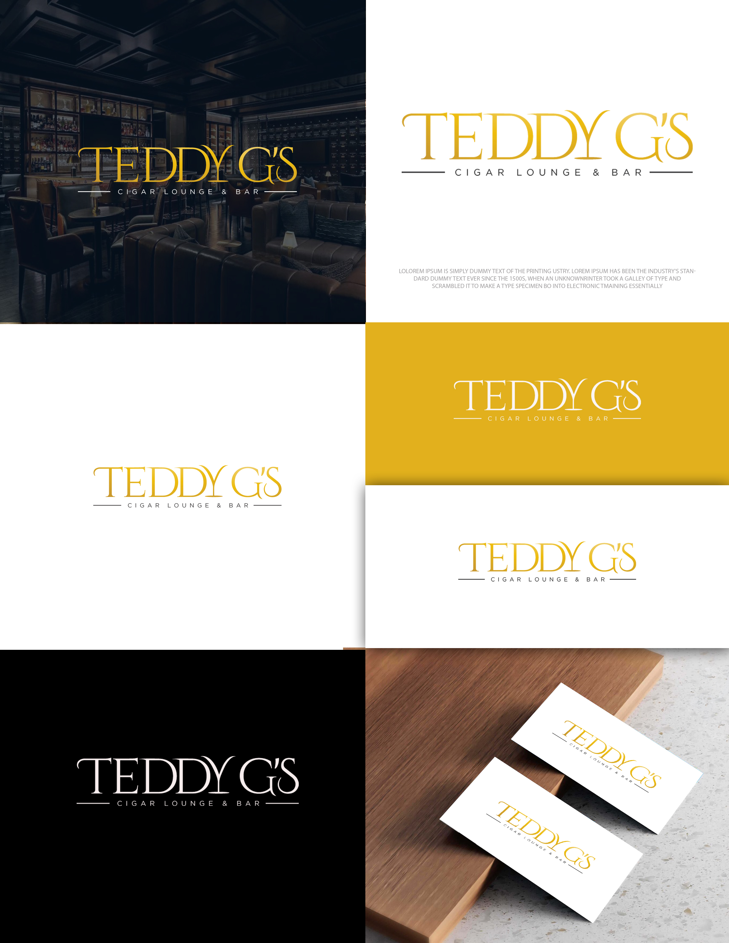 Diseño de Logo por zebronicgraphic para Teddy G's Cigar Lounge & Bar | Diseño #37562185