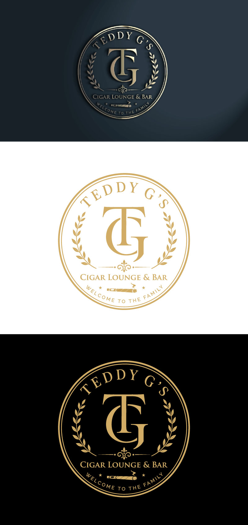 Logo Design by Chanel graphics for Teddy G's Cigar Lounge & Bar | Design #37559024