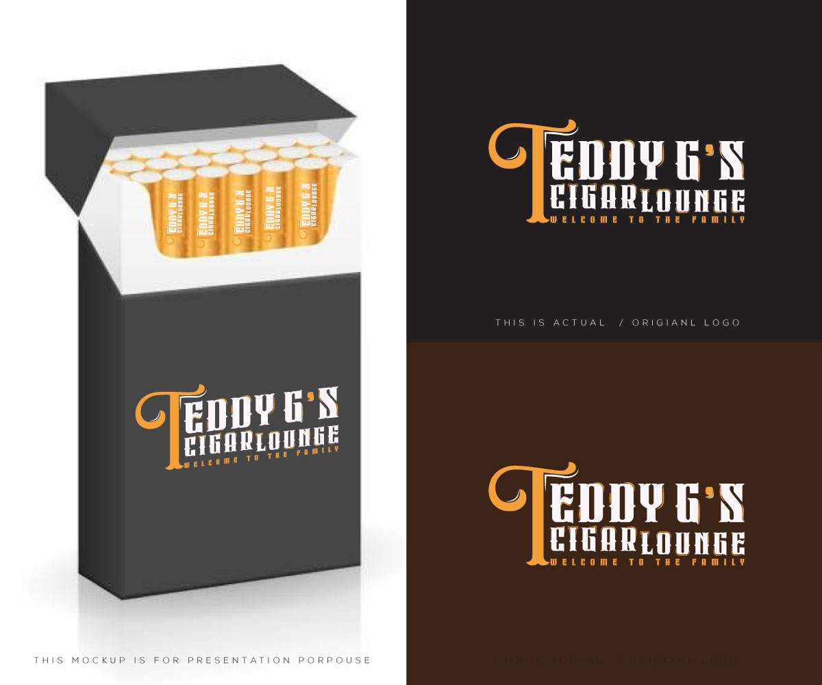 Diseño de Logo por Ansh Design para Teddy G's Cigar Lounge & Bar | Diseño #37560819