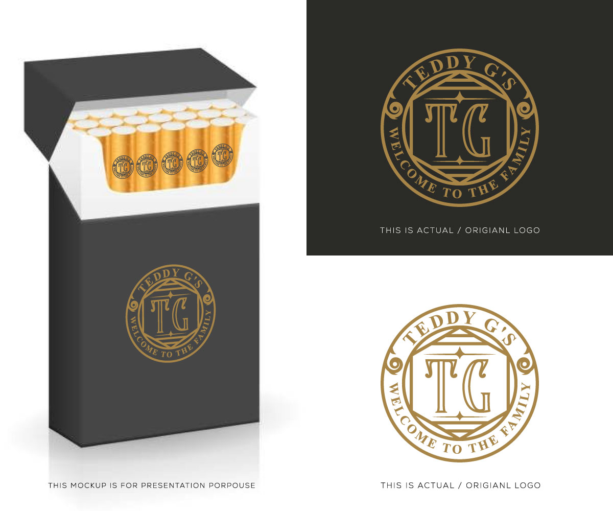 Diseño de Logo por Ansh Design para Teddy G's Cigar Lounge & Bar | Diseño #37561466