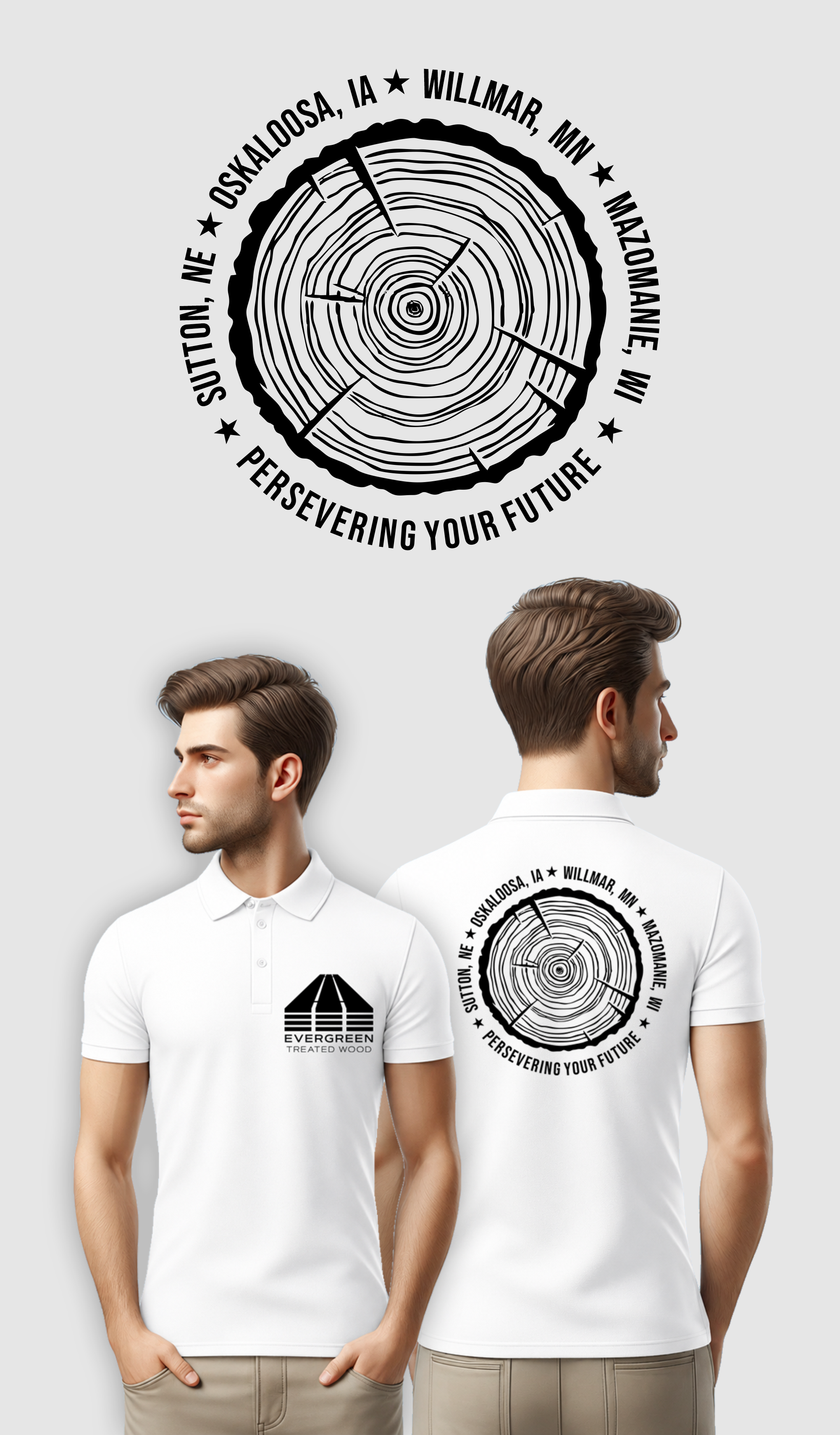 T-shirt Design by Mas Arief for Iowa Wood Preservers | Design #37560846