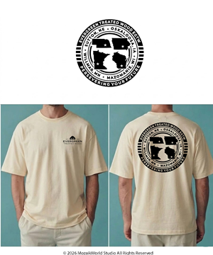 T-shirt Design by Mozaikworld Studio for Iowa Wood Preservers | Design: #37577417