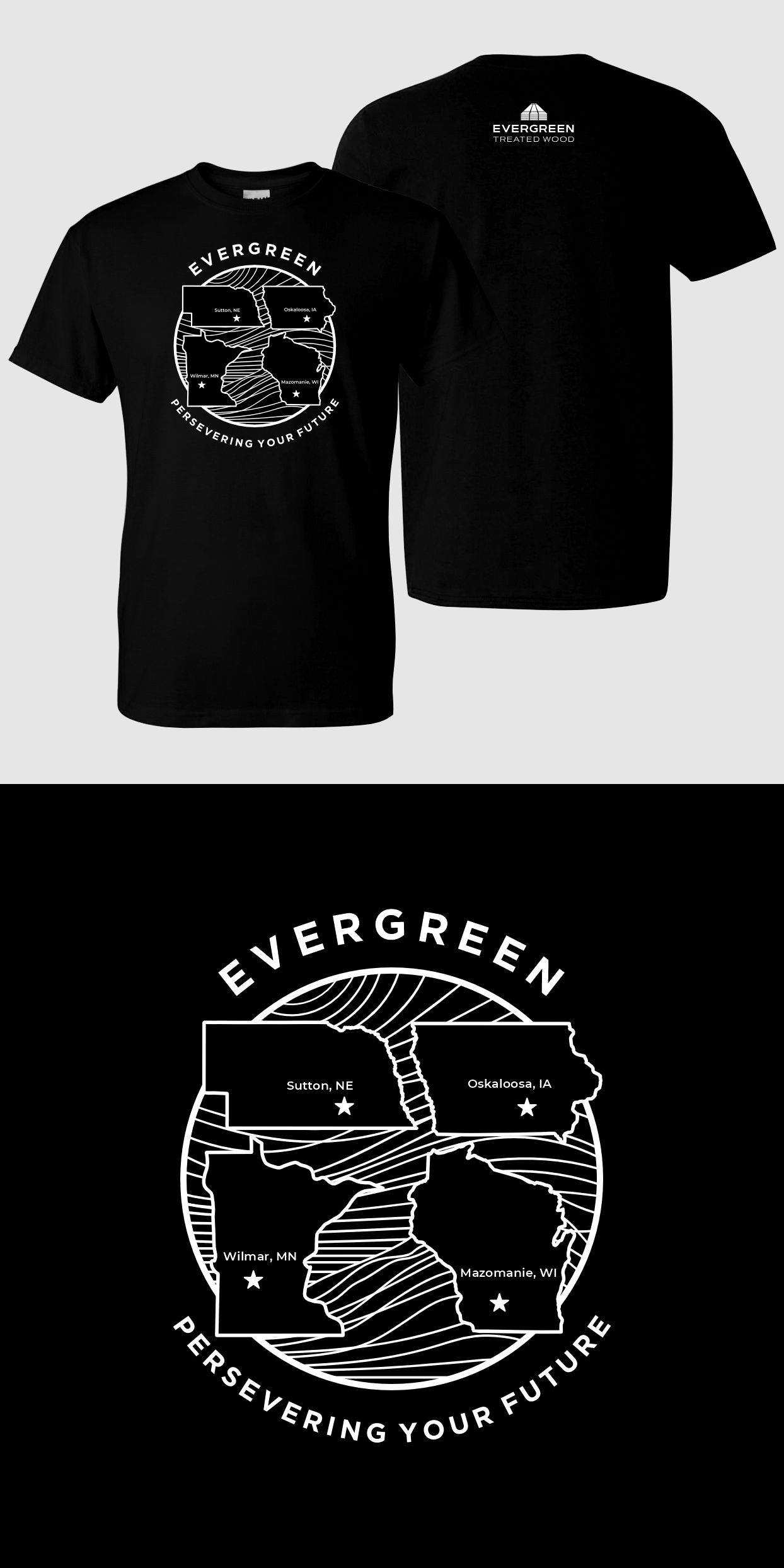 T-shirt Design by sam_reef for Iowa Wood Preservers | Design #37576023