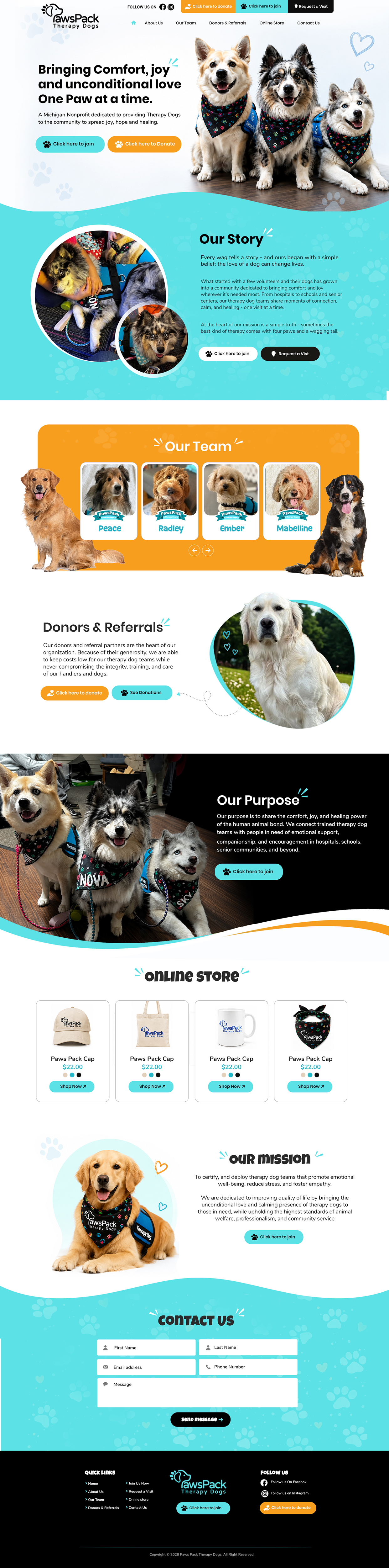 Web Design par Blue Sparrow pour PawsPack | Design #37568087