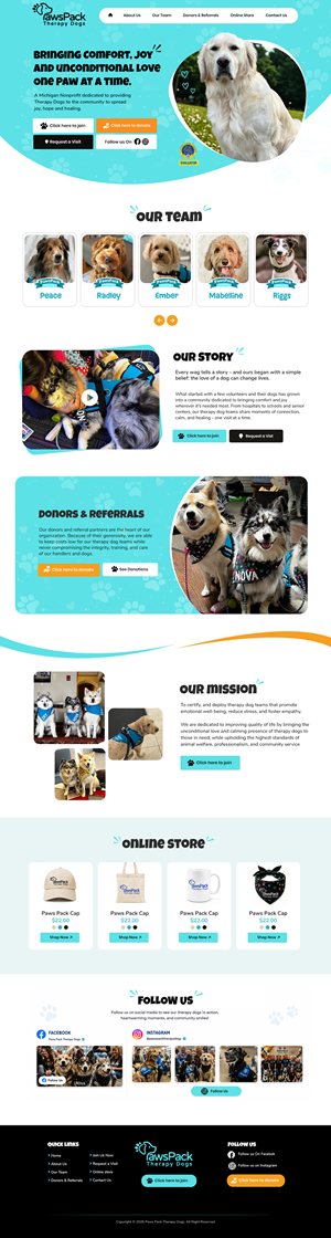 Web Design by Blue Sparrow for PawsPack | Design: #37568088