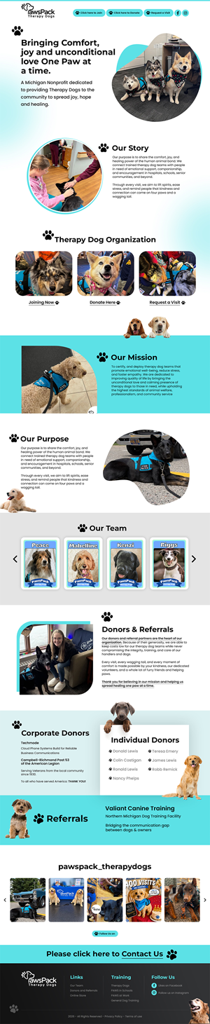 Web Design by MAHABA for PawsPack | Design: #37566221