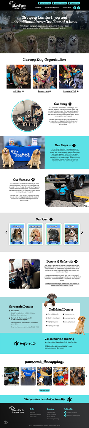 Web Design by MAHABA for PawsPack | Design: #37579093