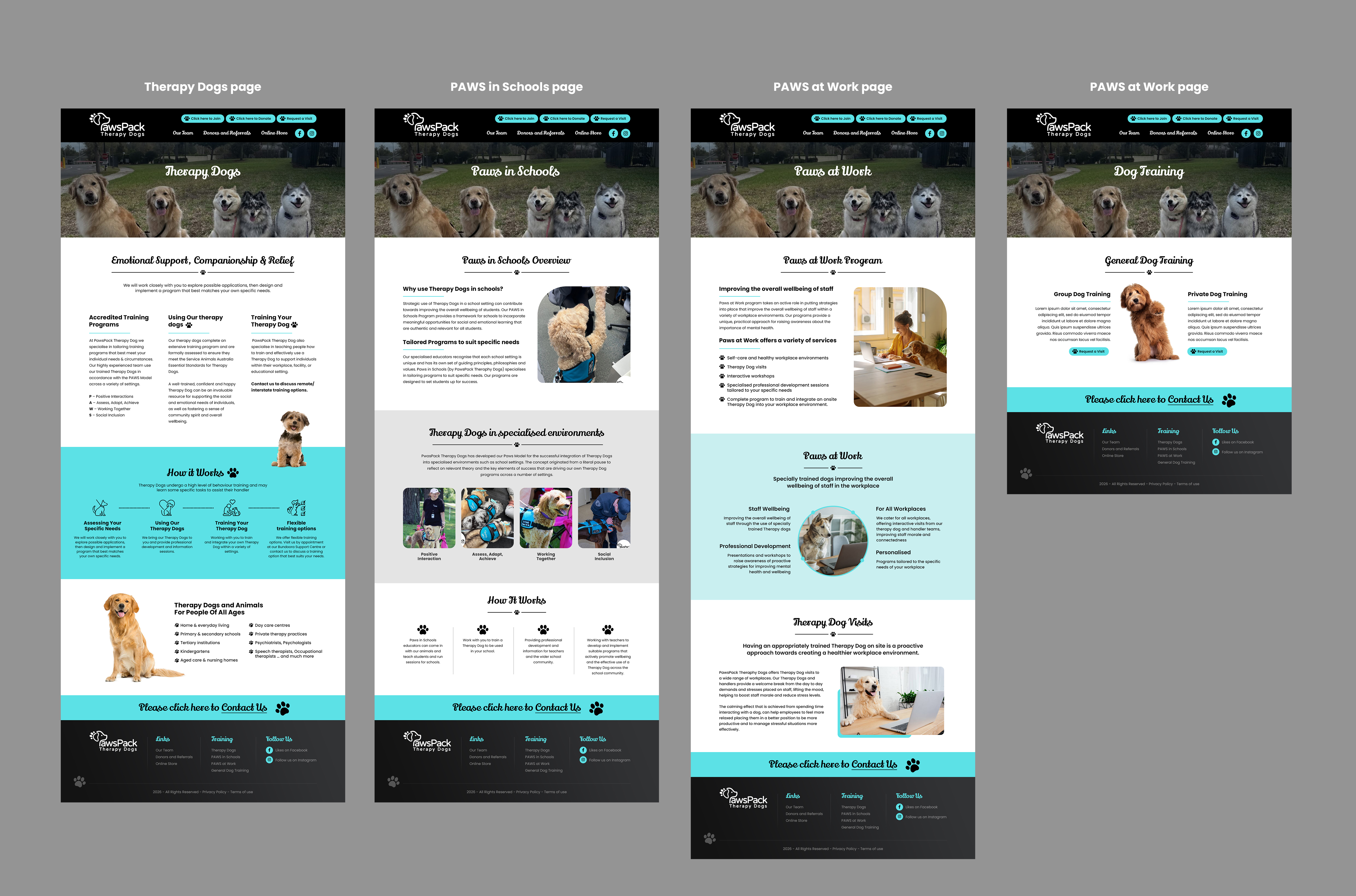 Web Design by MAHABA for PawsPack | Design #37584604