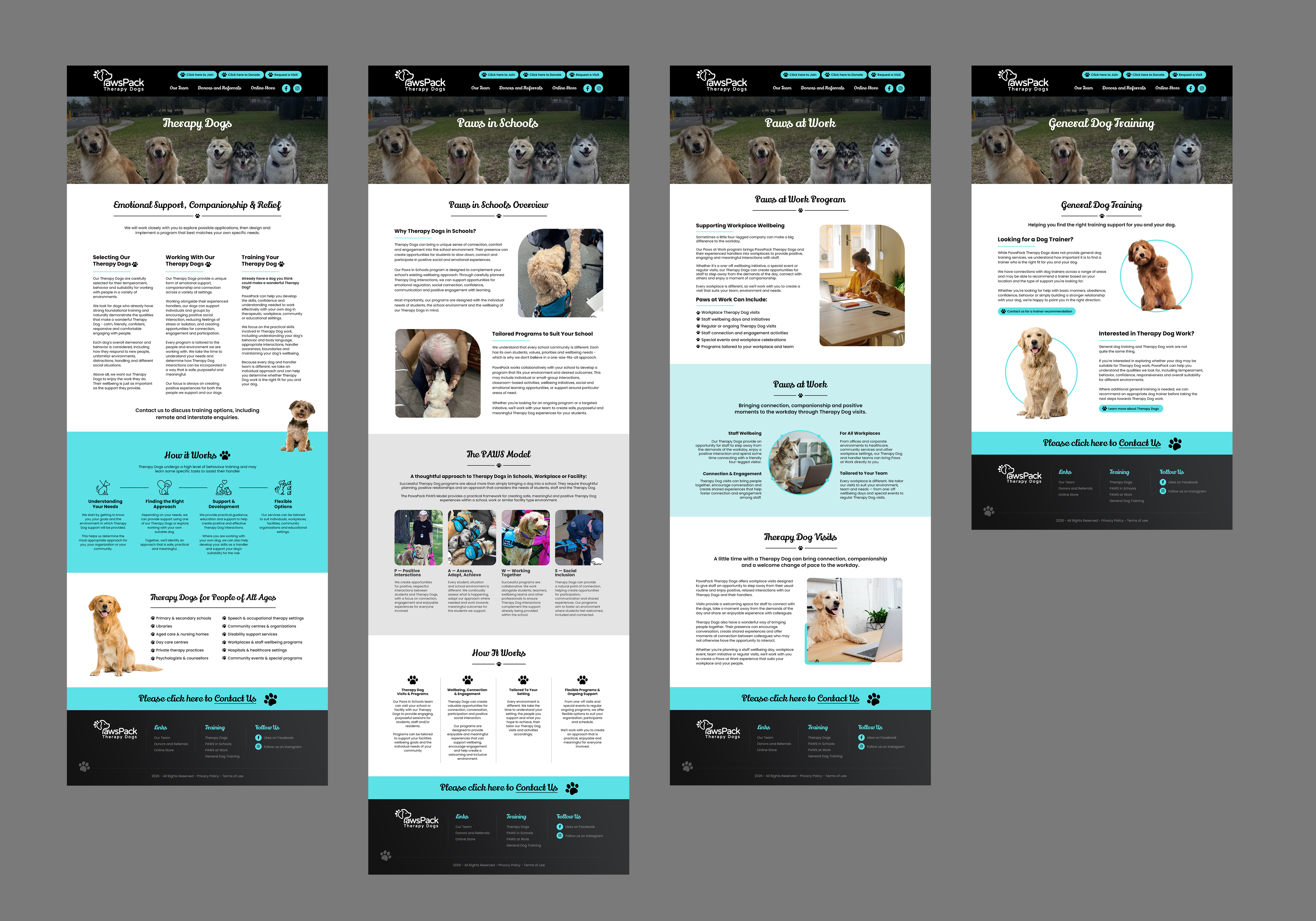 Web Design by MAHABA for PawsPack | Design #37590208