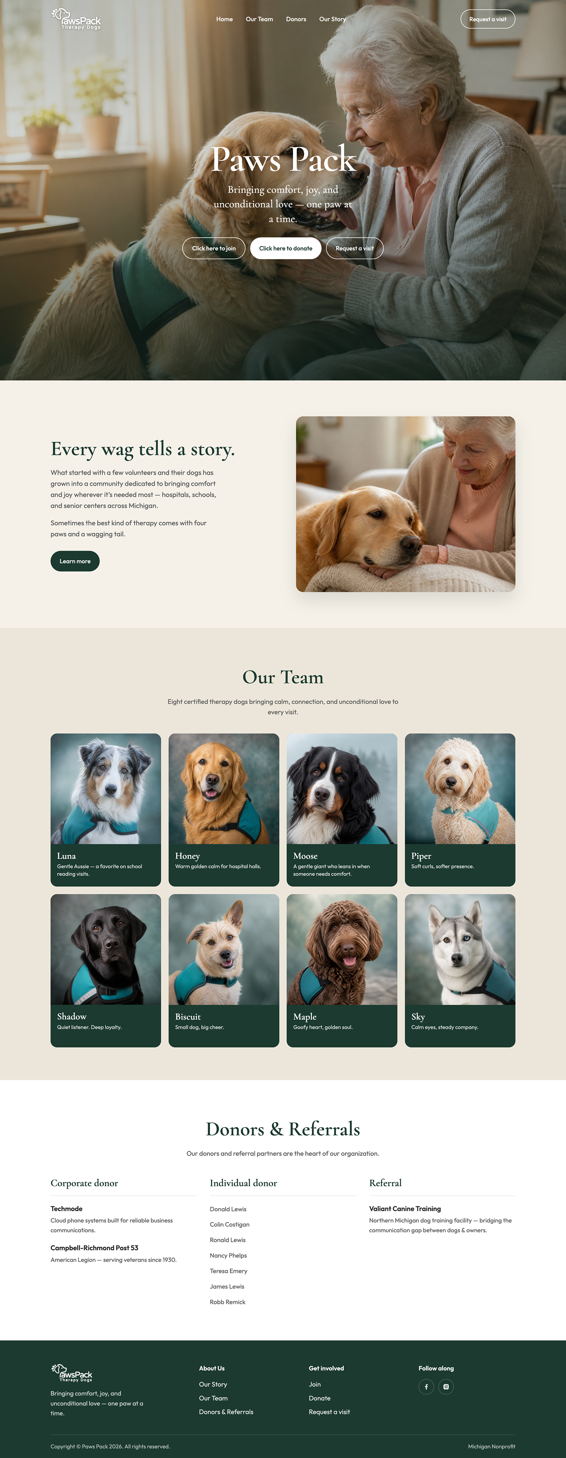 Web Design par Amer Flihan (RBD) pour PawsPack | Design #37559739